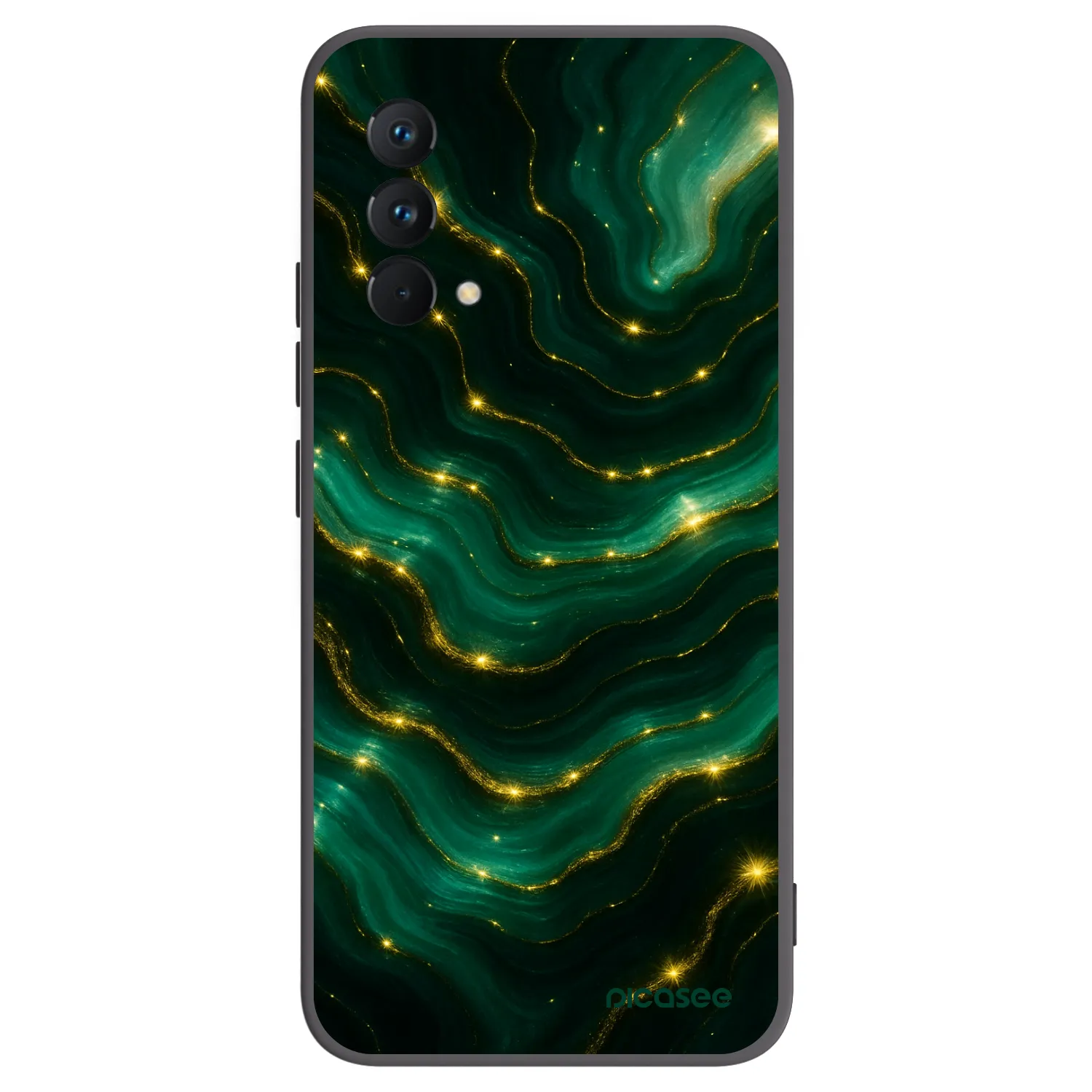 Picasee silikonowe czarne etui na Realme GT Master Edition 5G - Emerald