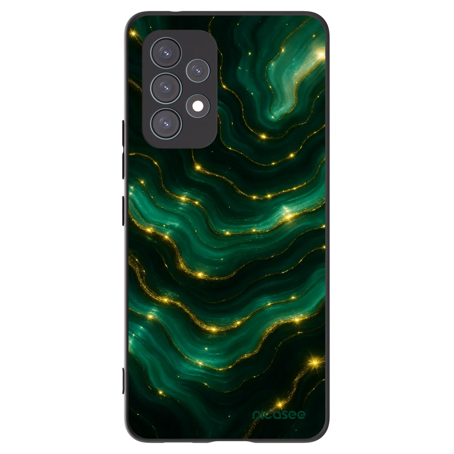 Picasee silikonowe czarne etui na Samsung Galaxy A53 5G A536 - Emerald