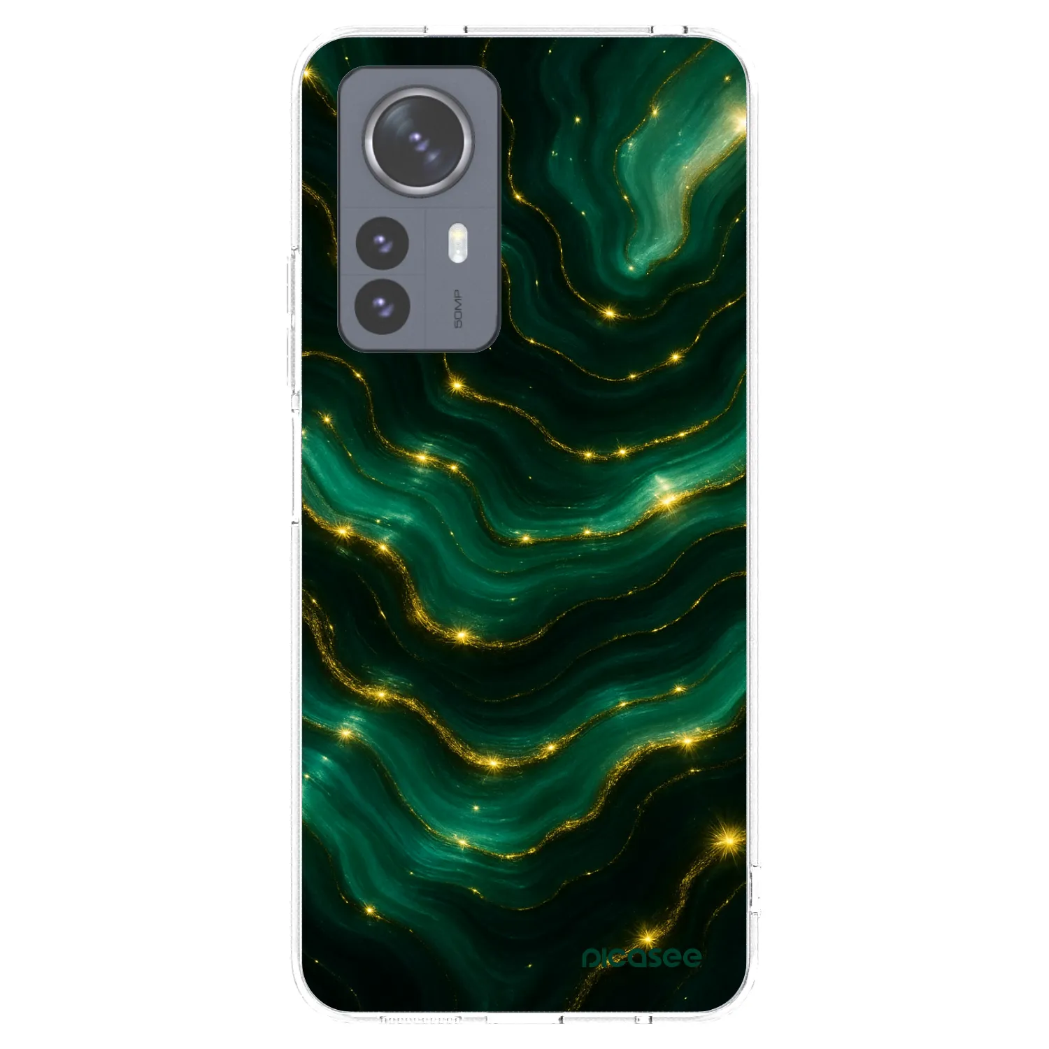Picasee silikonowe przeźroczyste etui na Xiaomi 12 Pro - Emerald