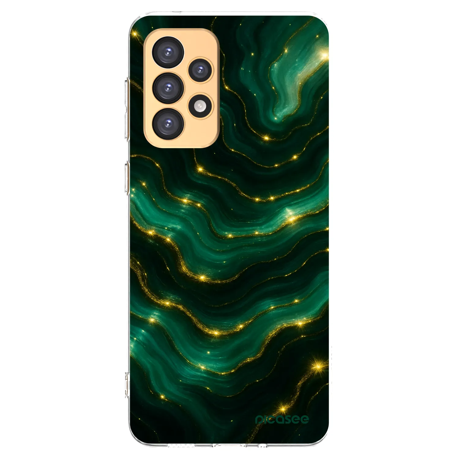 Picasee silikonowe przeźroczyste etui na Samsung Galaxy A33 5G A336 - Emerald