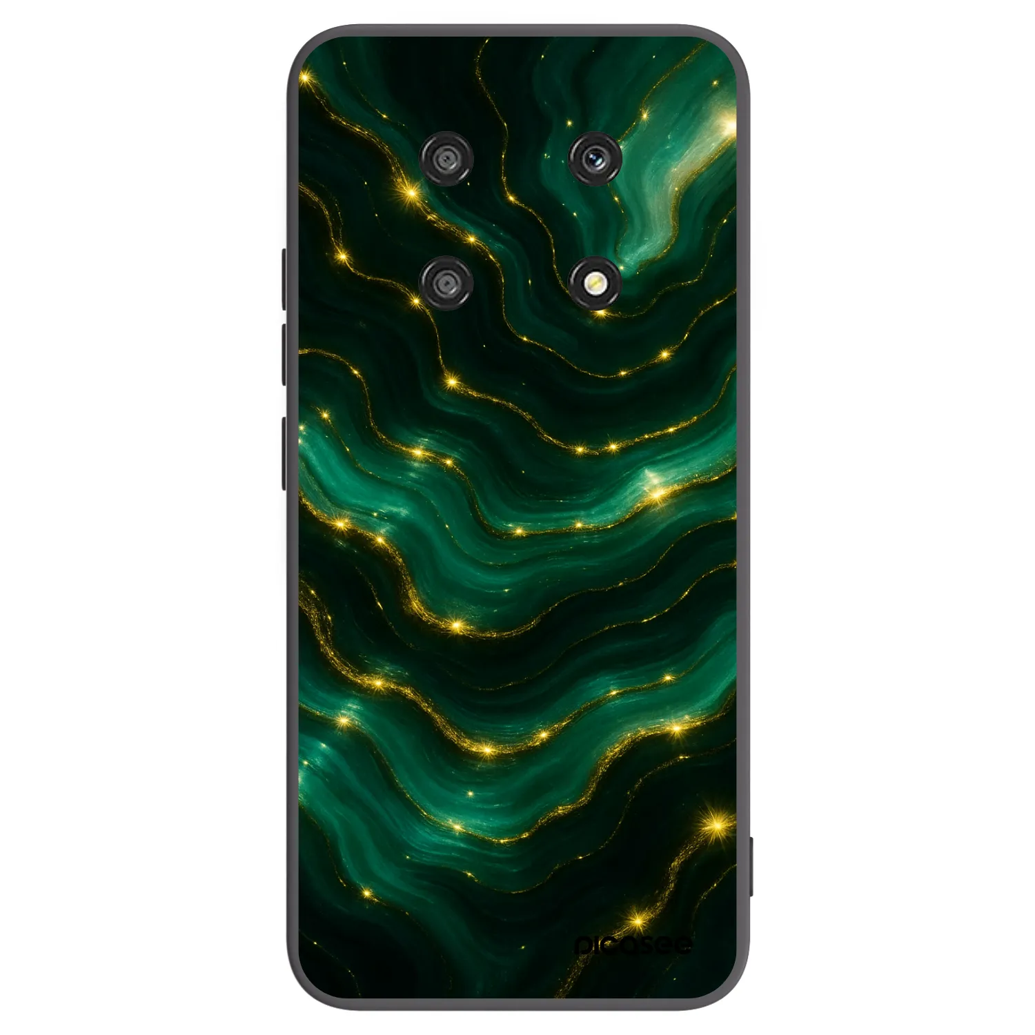 Picasee silikonowe czarne etui na Honor Magic4 Lite 5G - Emerald