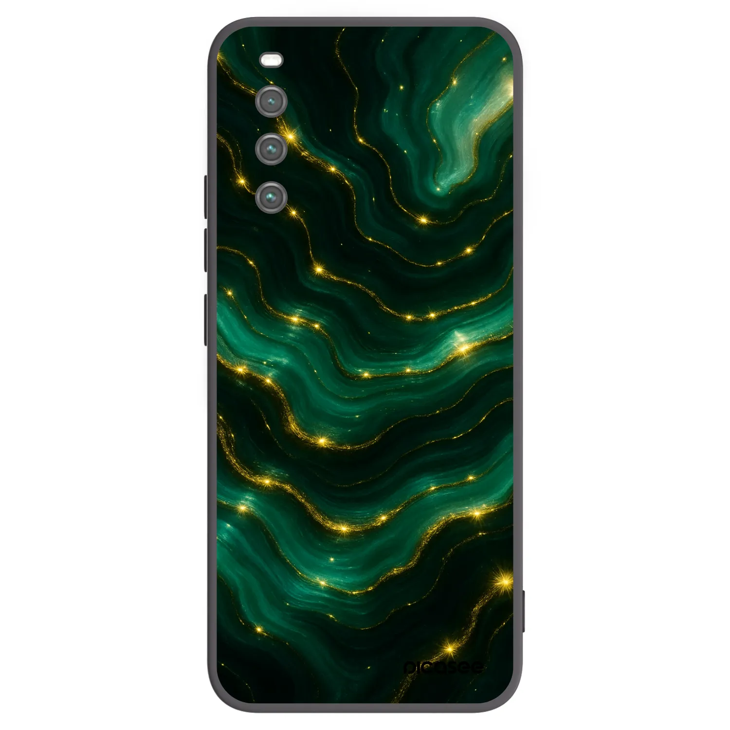 Picasee silikonowe czarne etui na Sony Xperia 10 IV 5G - Emerald