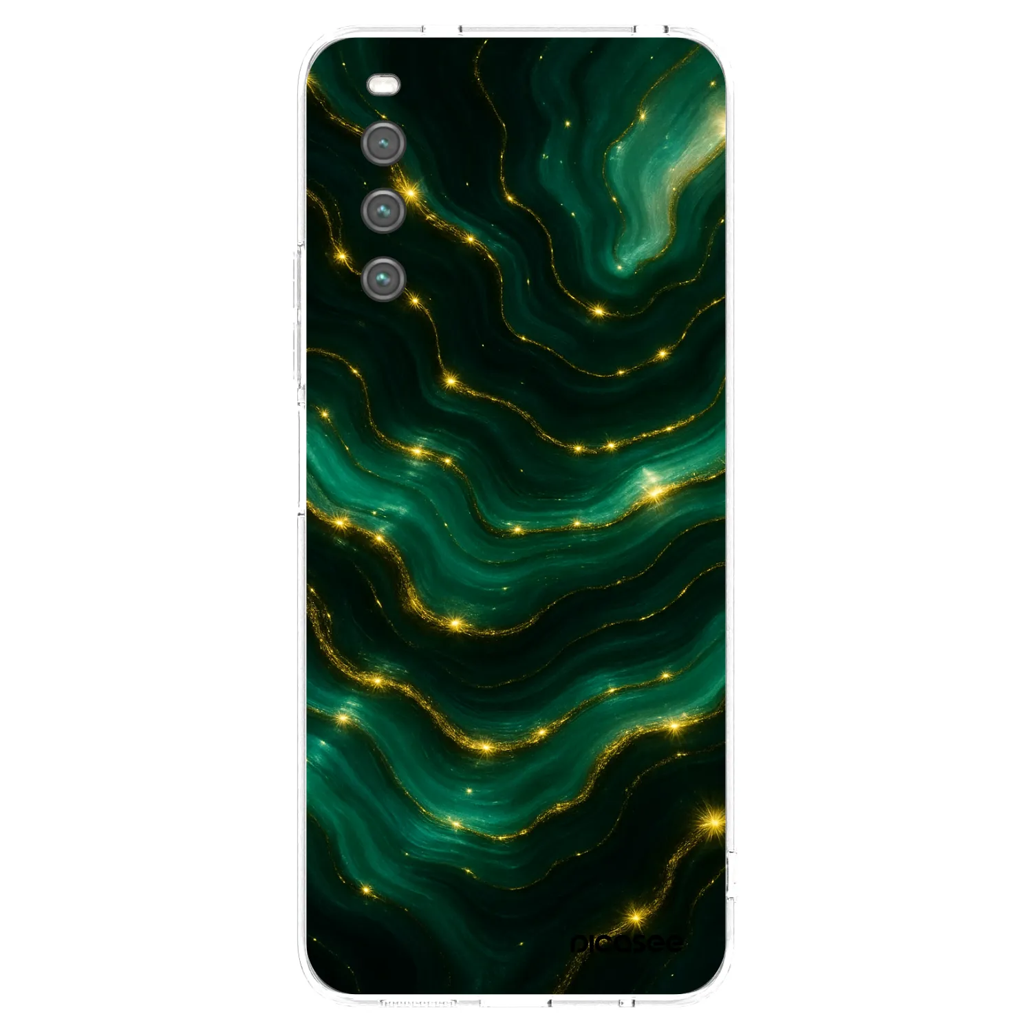 Picasee silikonowe przeźroczyste etui na Sony Xperia 10 IV 5G - Emerald