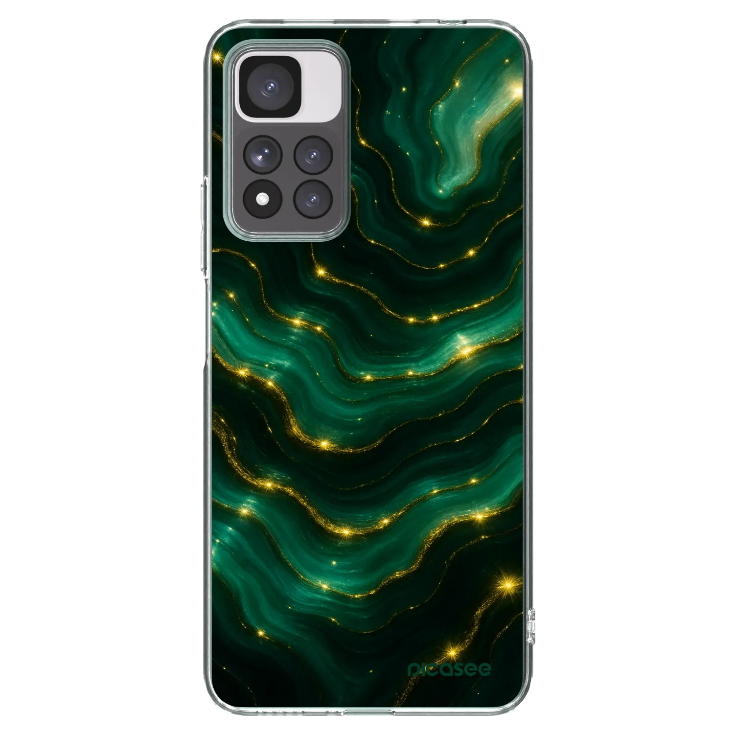 Picasee silikonowe przeźroczyste etui na Xiaomi Redmi Note 11 Pro+ 5G - Emerald