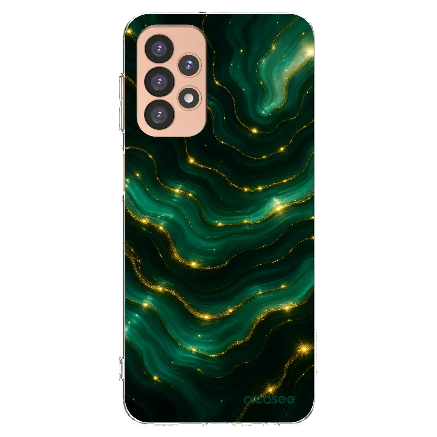 Picasee silikonowe przeźroczyste etui na Samsung Galaxy A23 A236B 5G - Emerald