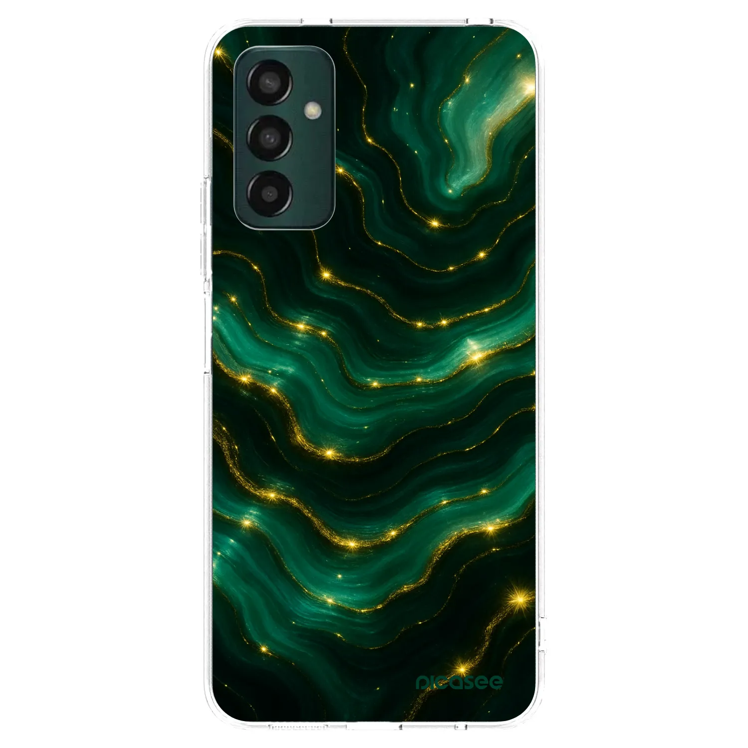 Picasee silikonowe przeźroczyste etui na Samsung Galaxy M23 5G - Emerald