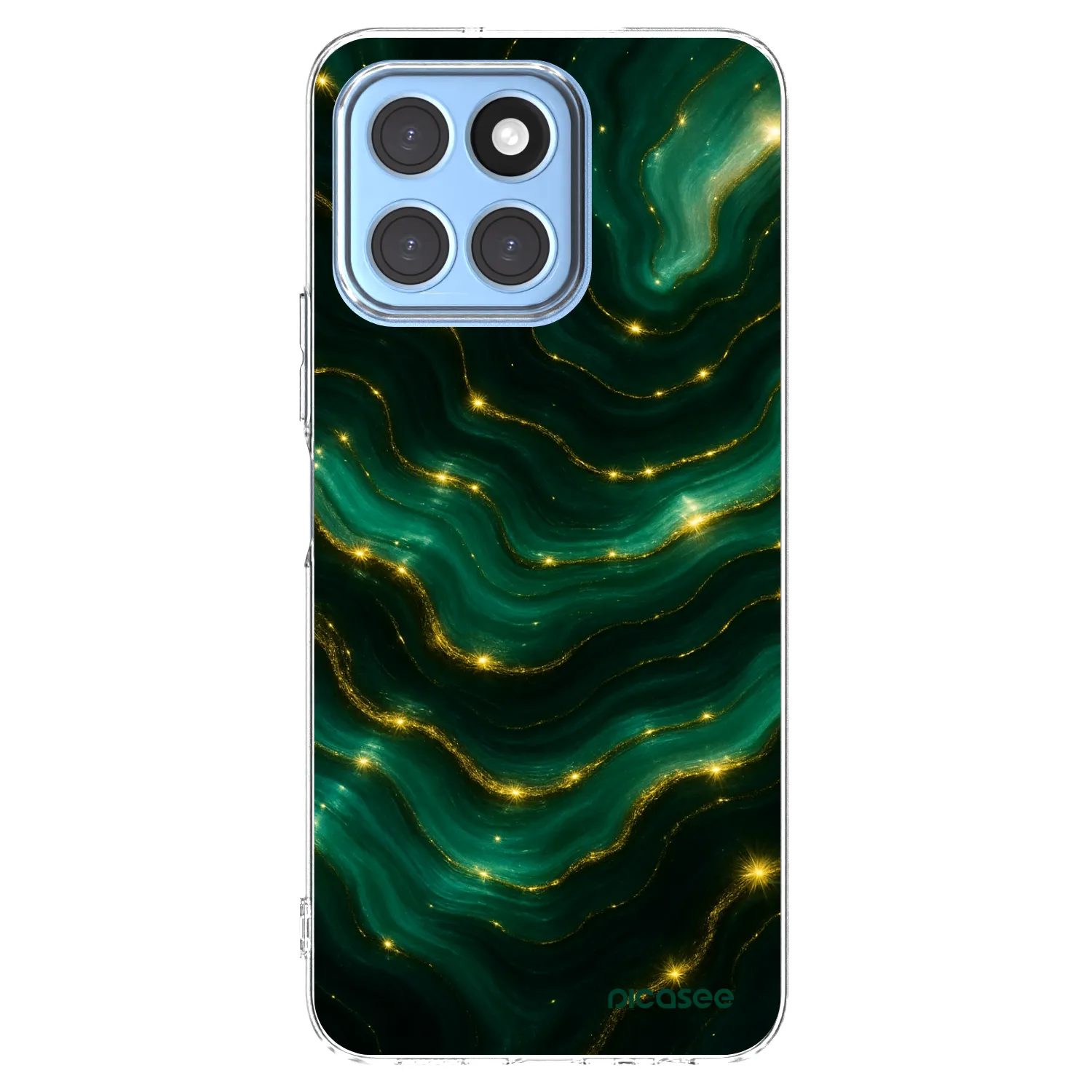 Picasee silikonowe przeźroczyste etui na Honor X8 5G - Emerald