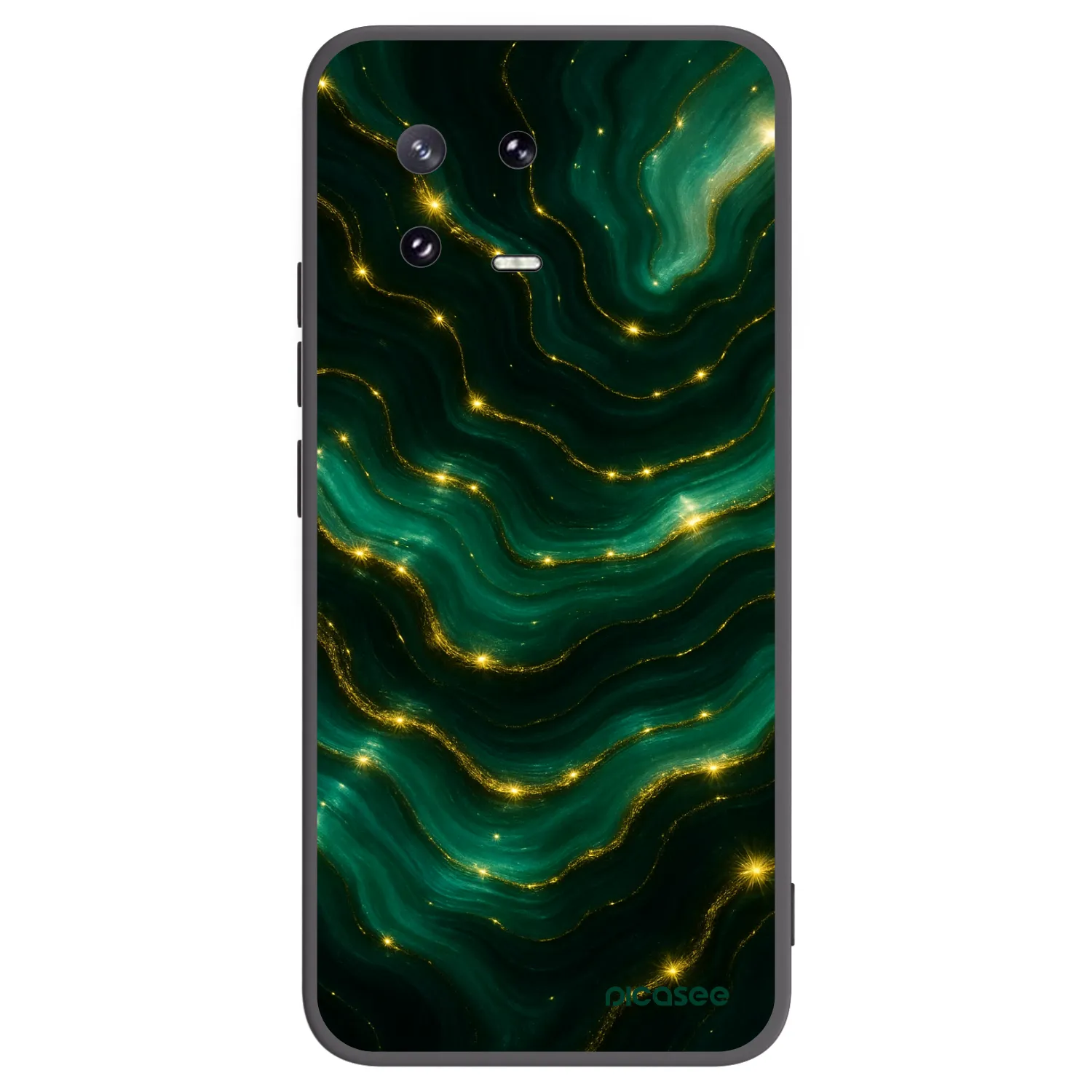 Picasee silikonowe czarne etui na Xiaomi 13 Pro - Emerald