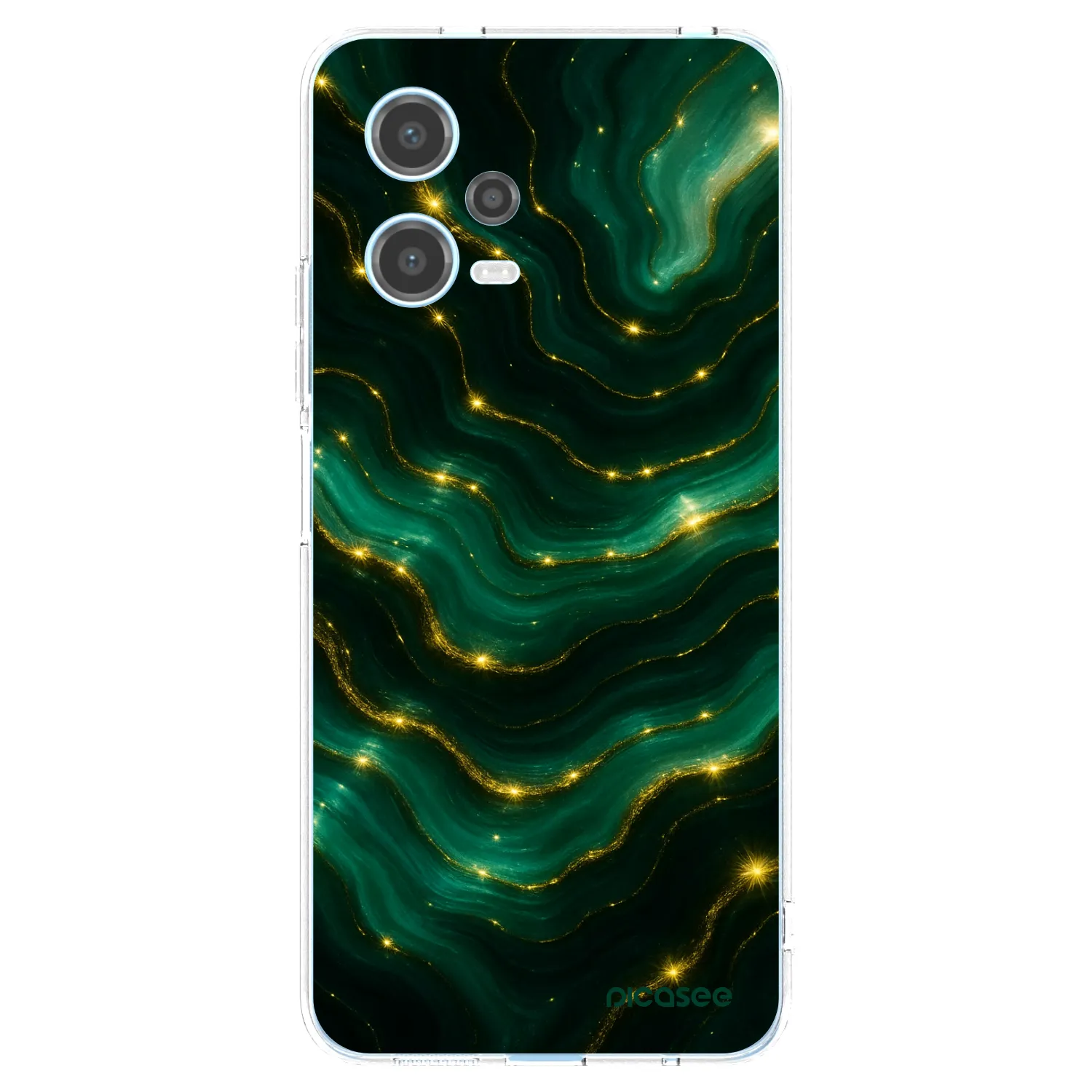 Picasee silikonowe przeźroczyste etui na Xiaomi Redmi Note 12 5G - Emerald