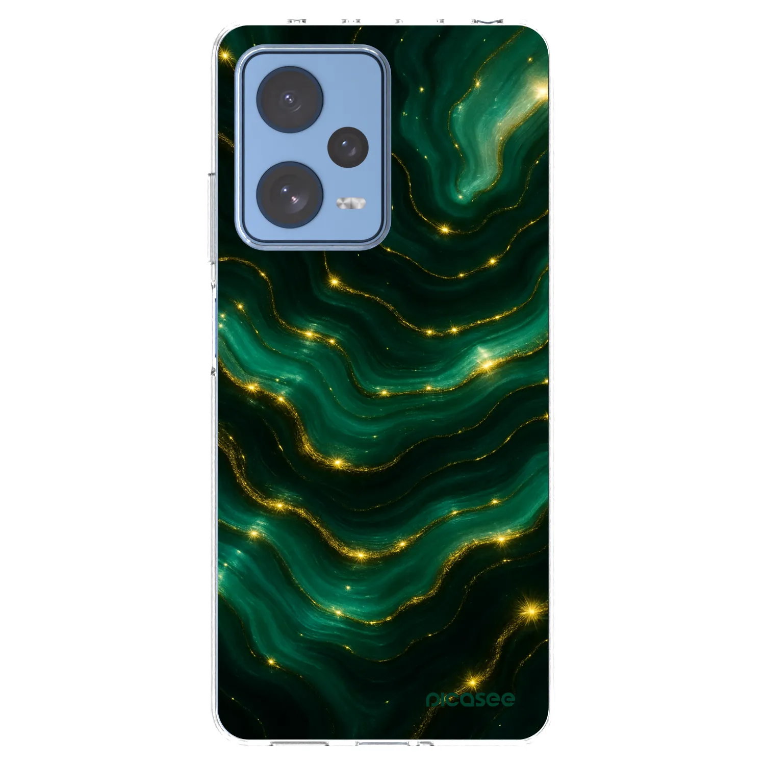 Picasee silikonowe przeźroczyste etui na Xiaomi Redmi Note 12 Pro 5G - Emerald