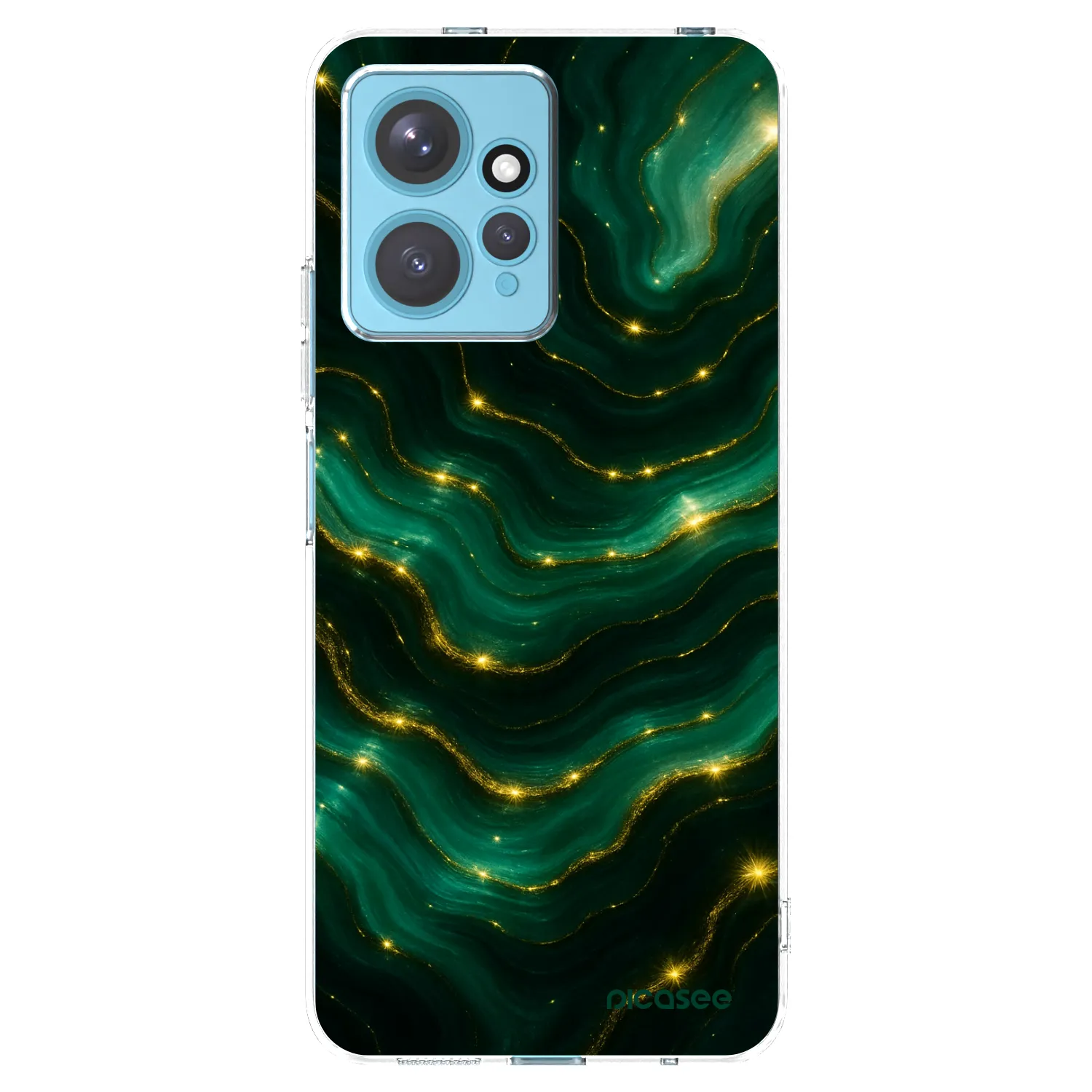 Picasee silikonowe przeźroczyste etui na Xiaomi Redmi Note 12 4G - Emerald