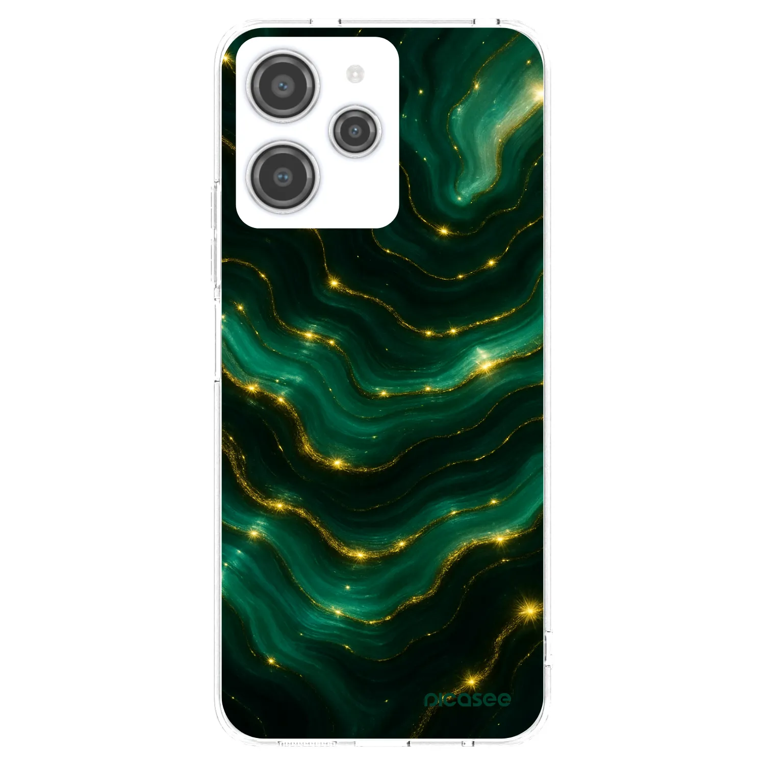 Picasee silikonowe przeźroczyste etui na Xiaomi Redmi 12 4G - Emerald