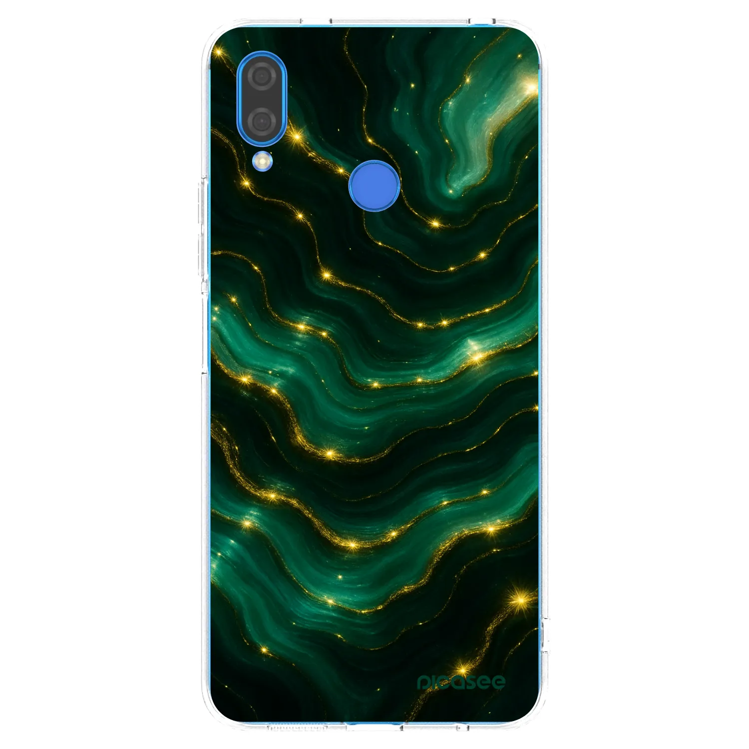 Picasee silikonowe przeźroczyste etui na Huawei Nova 3i - Emerald