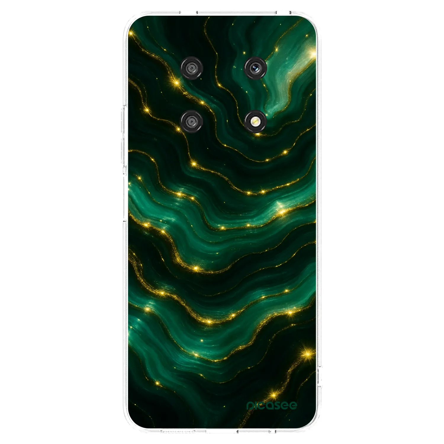 Picasee silikonowe przeźroczyste etui na Honor Magic4 Lite 5G - Emerald