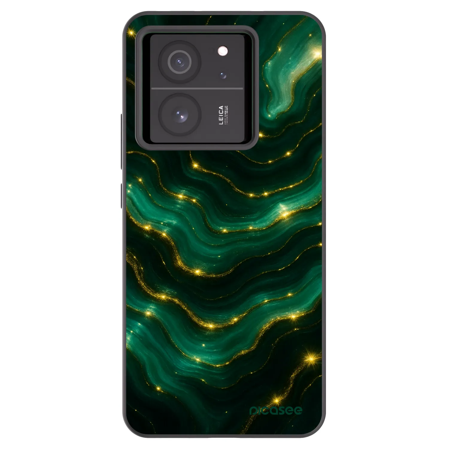Picasee silikonowe czarne etui na Xiaomi 13T - Emerald