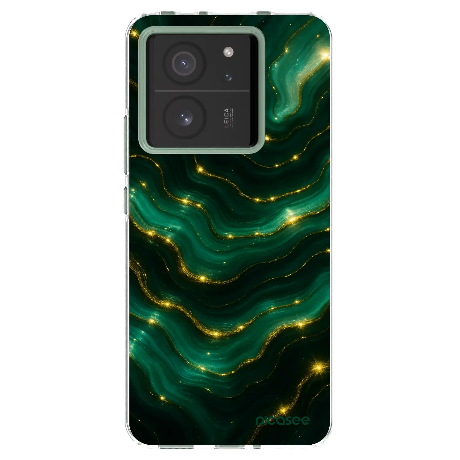 Picasee silikonowe przeźroczyste etui na Xiaomi 13T Pro - Emerald