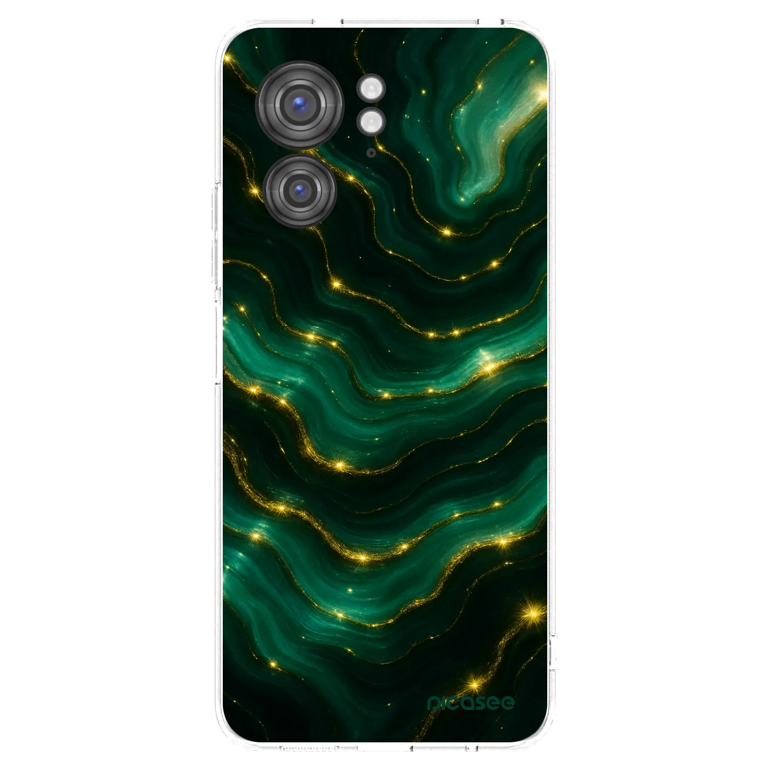 Picasee silikonowe przeźroczyste etui na Motorola Edge 40 - Emerald