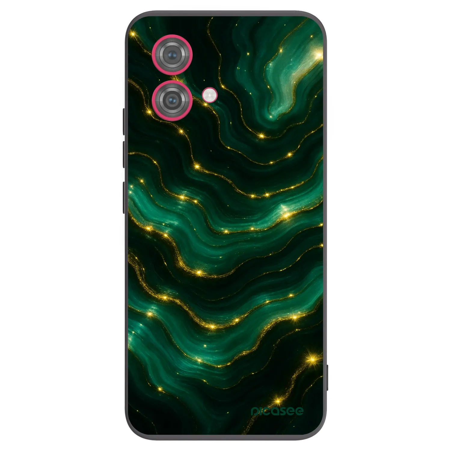 Picasee silikonowe czarne etui na Motorola Moto G84 5G - Emerald