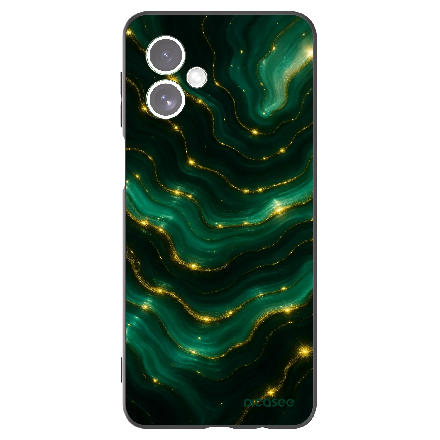 Picasee silikonowe czarne etui na Motorola Moto G54 5G - Emerald