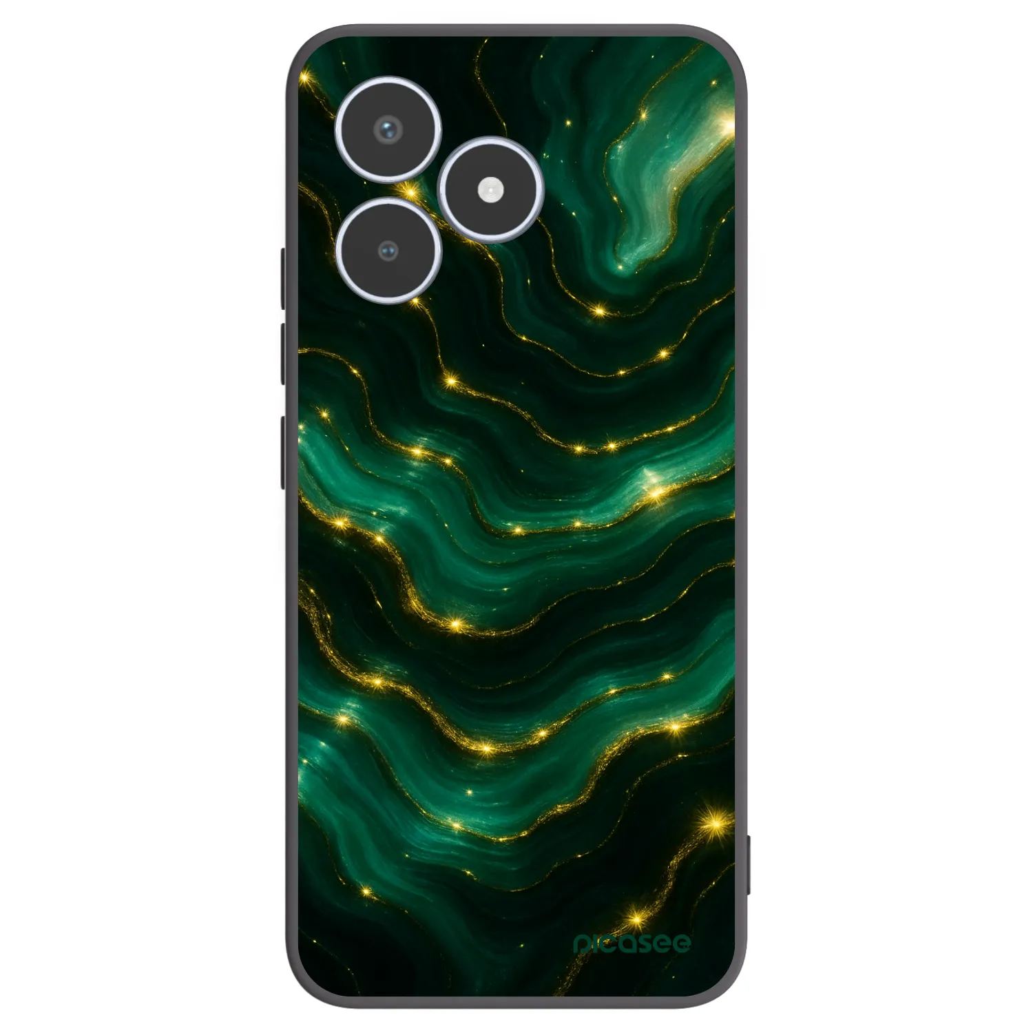 Picasee silikonowe czarne etui na Realme C53 - Emerald