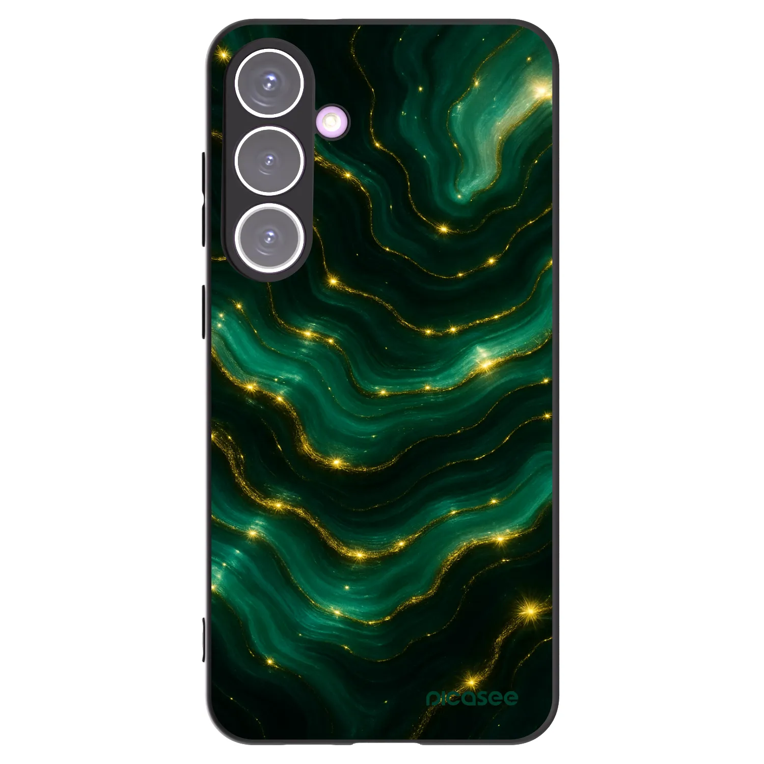 Picasee silikonowe czarne etui na Samsung Galaxy S24+ S926B 5G - Emerald