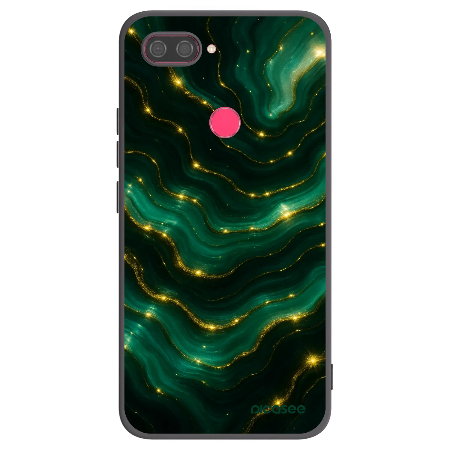 Picasee silikonowe czarne etui na Xiaomi Mi 8 Lite - Emerald