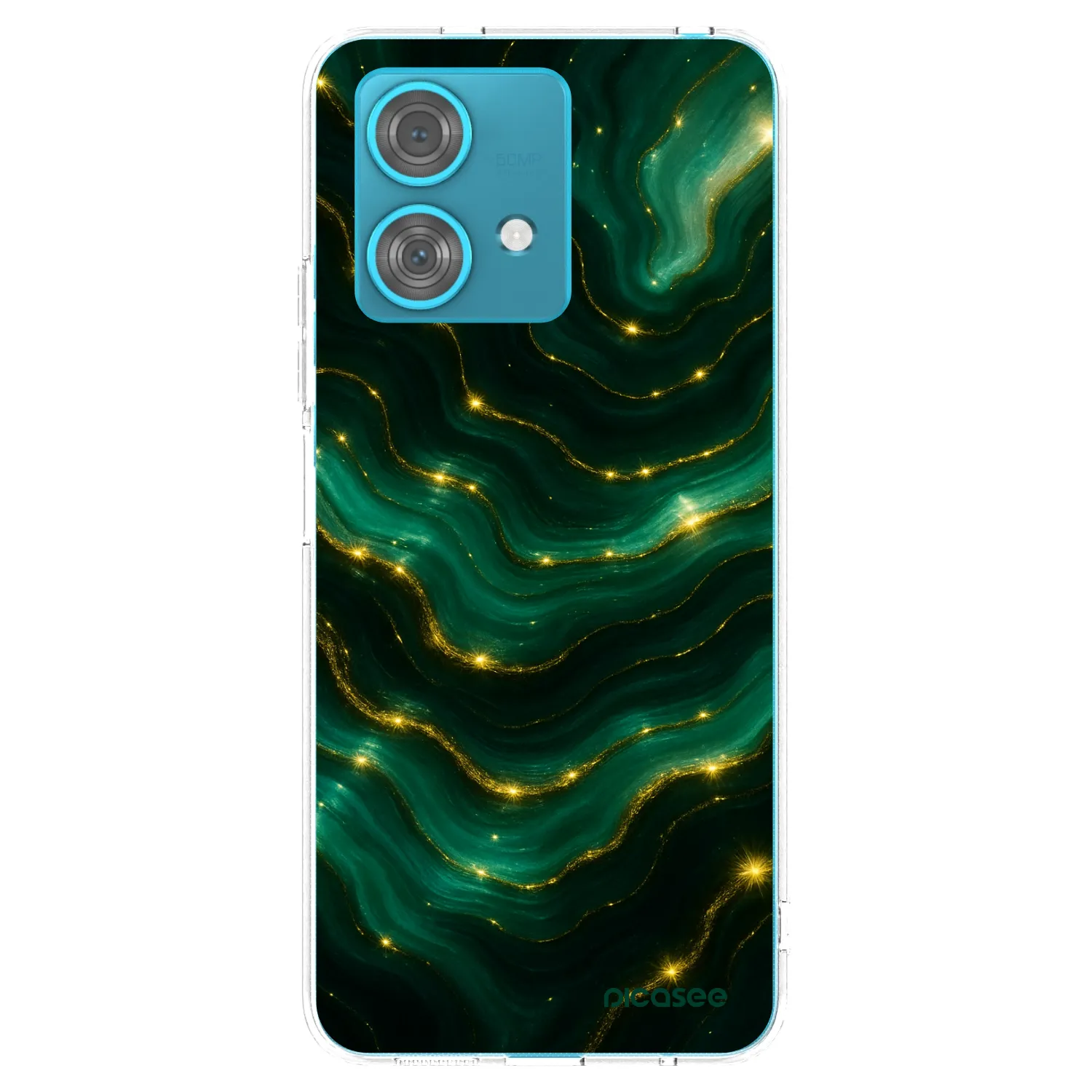 Picasee silikonowe przeźroczyste etui na Motorola Edge 40 Neo - Emerald