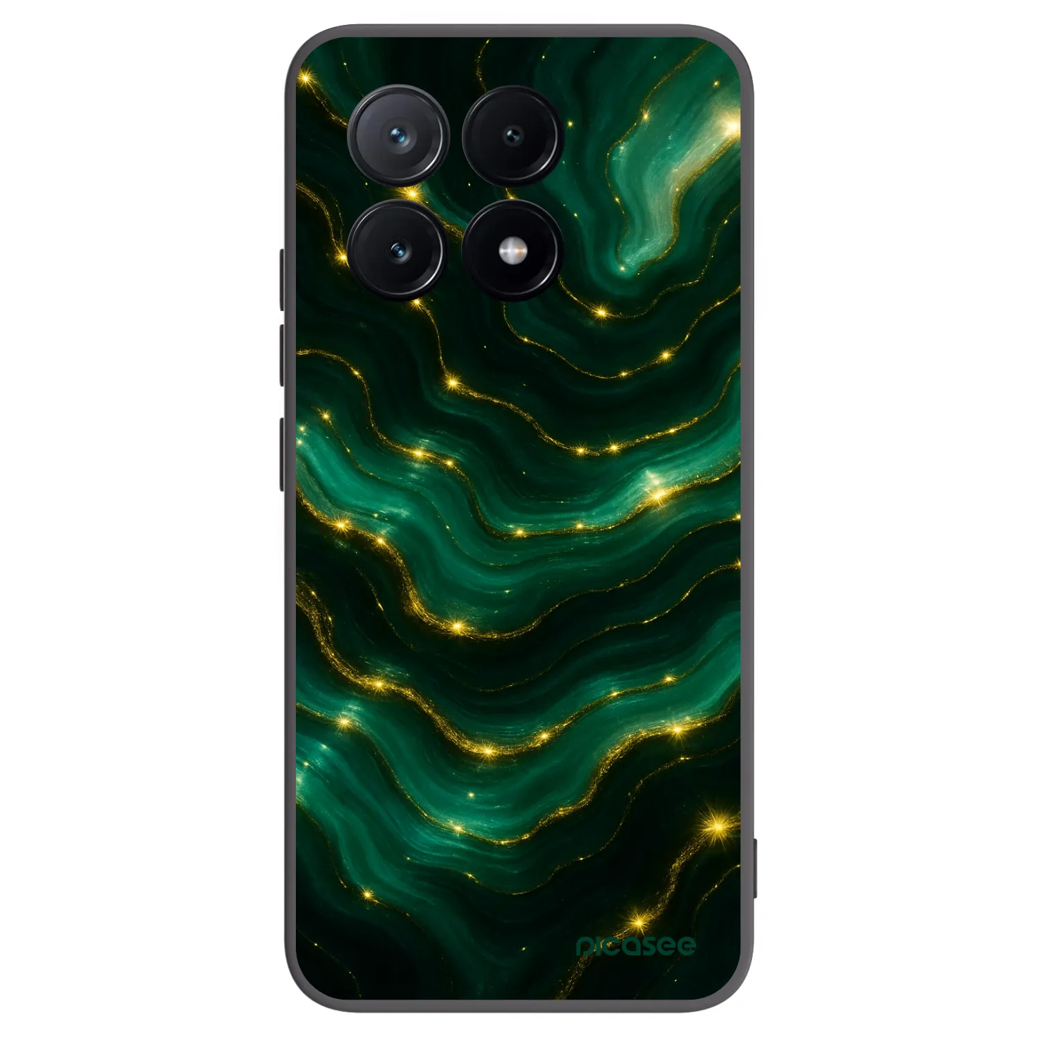 Picasee silikonowe czarne etui na Xiaomi Poco X6 Pro - Emerald