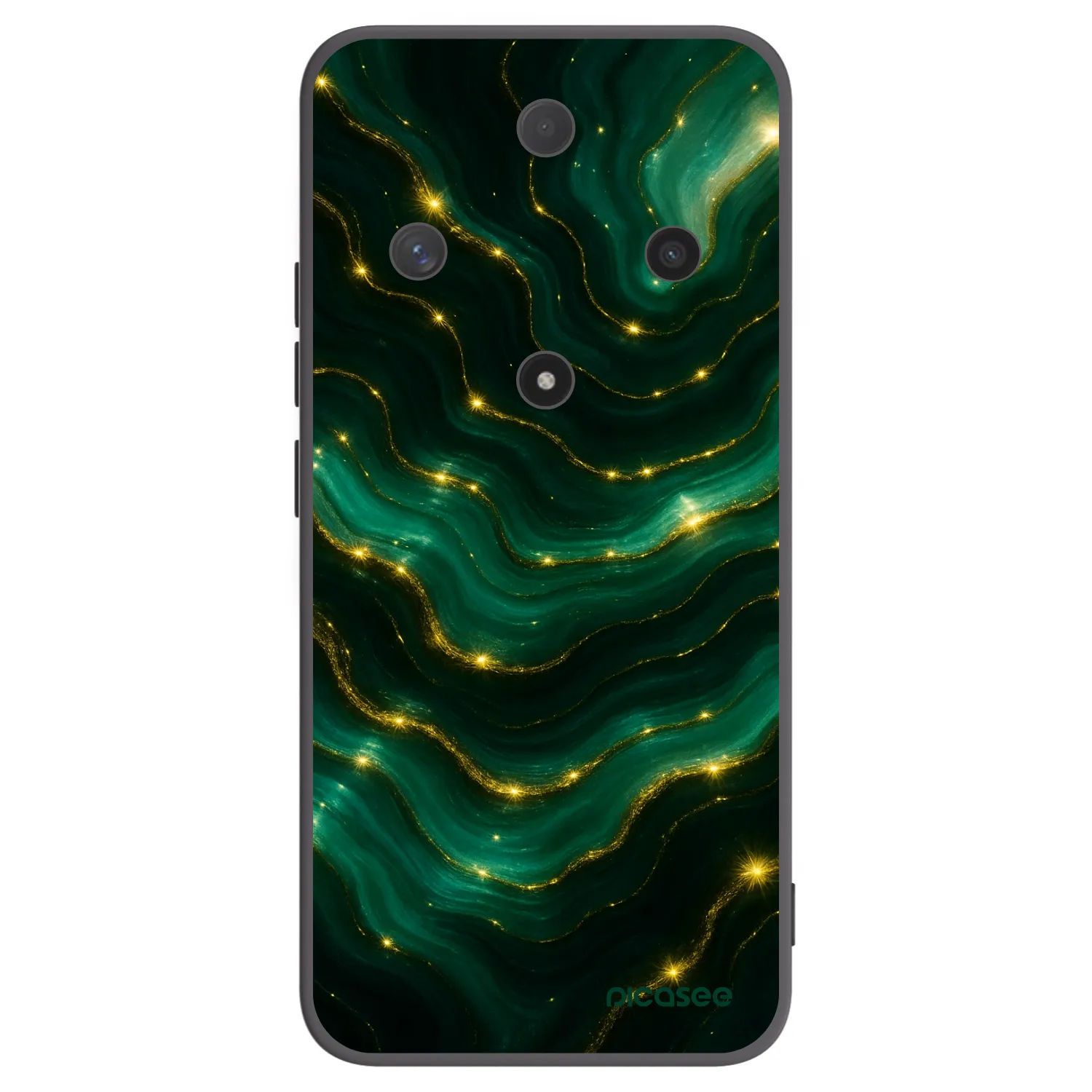Picasee silikonowe czarne etui na Honor Magic6 Lite 5G - Emerald