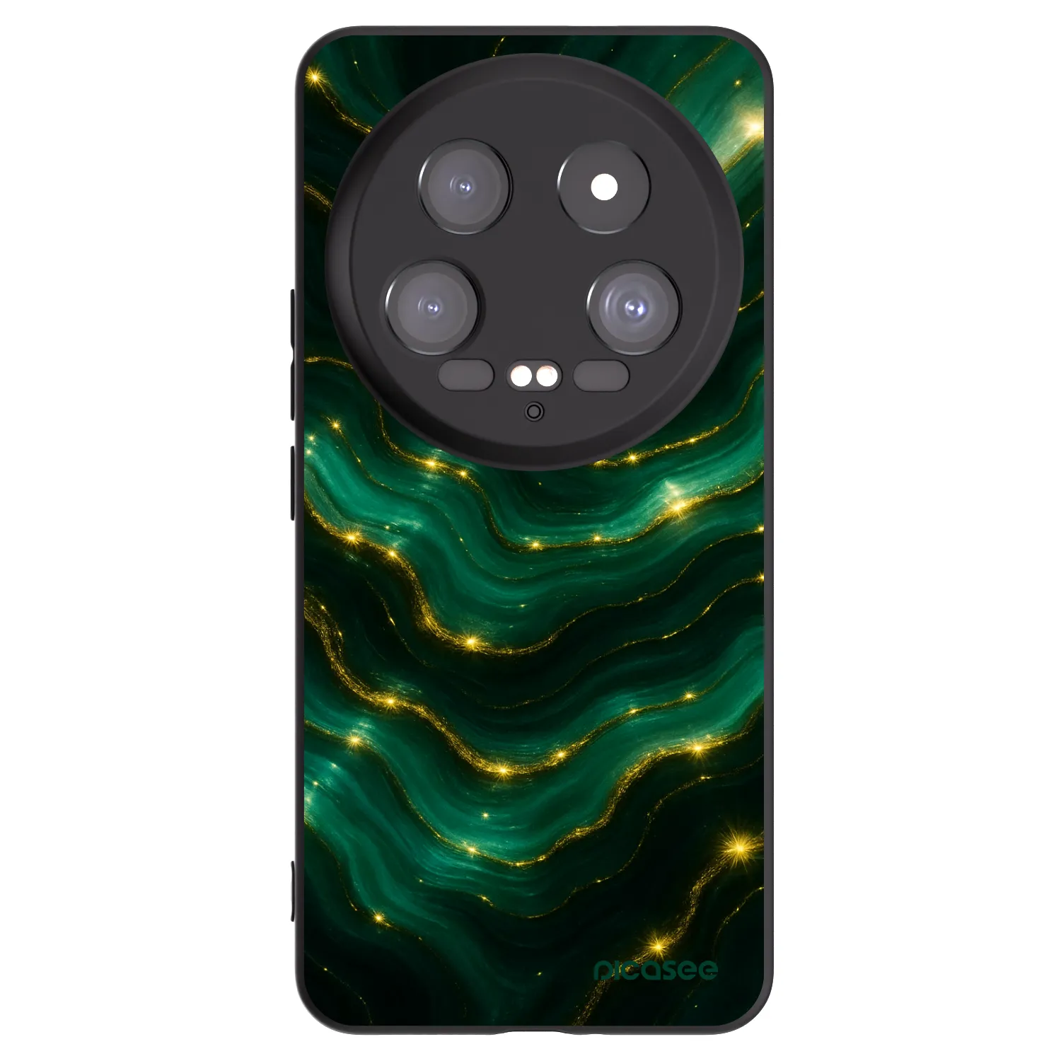 Picasee silikonowe czarne etui na Xiaomi 14 Ultra - Emerald