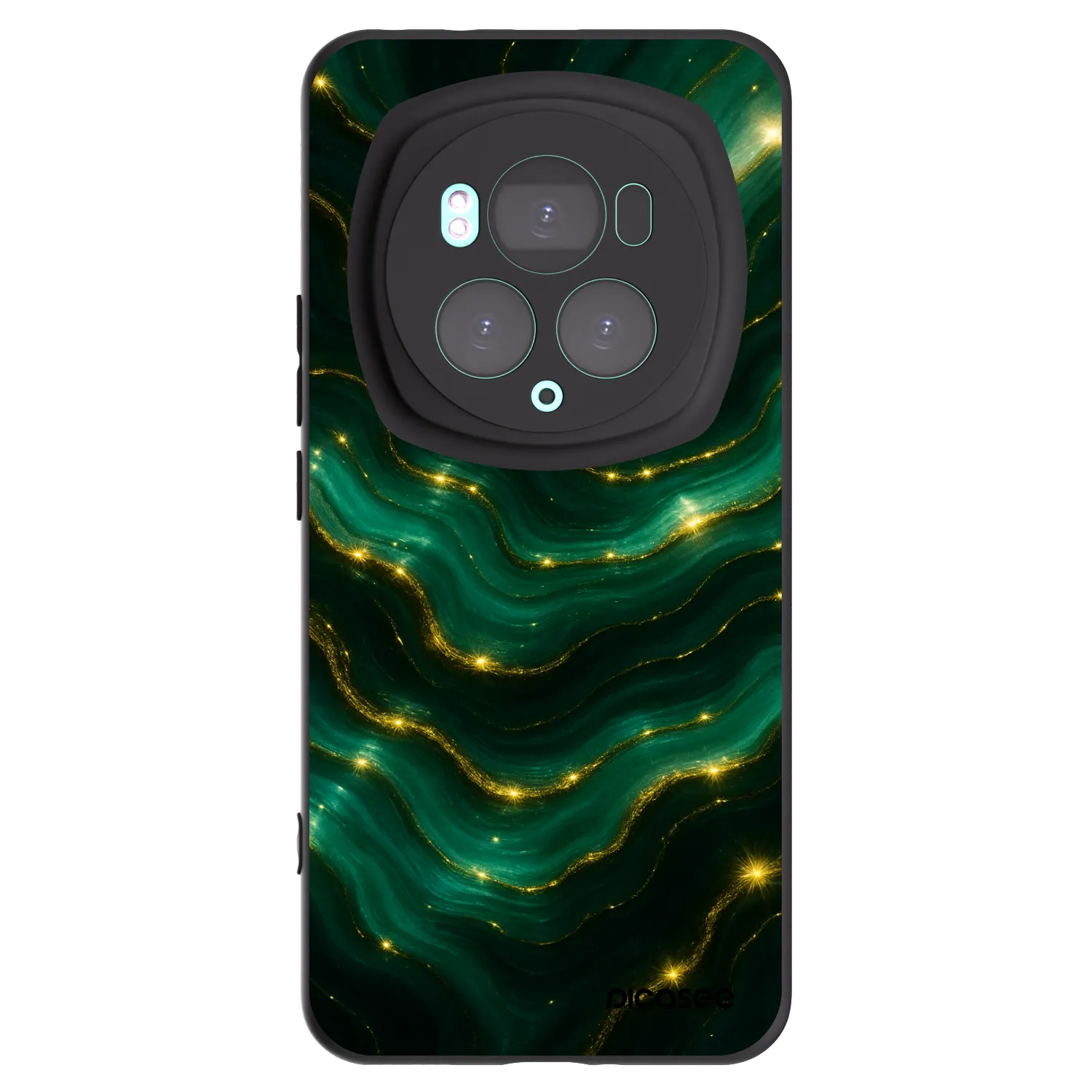 Picasee silikonowe czarne etui na Honor Magic6 Pro - Emerald