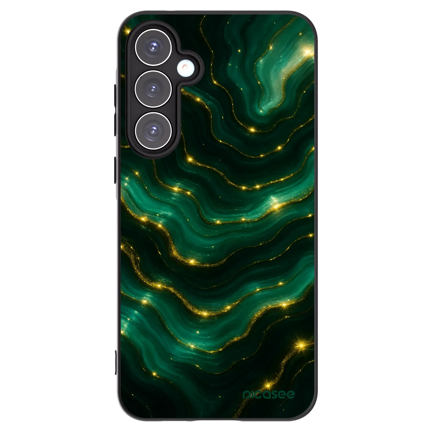 Picasee silikonowe czarne etui na Samsung Galaxy A55 5G A556B - Emerald