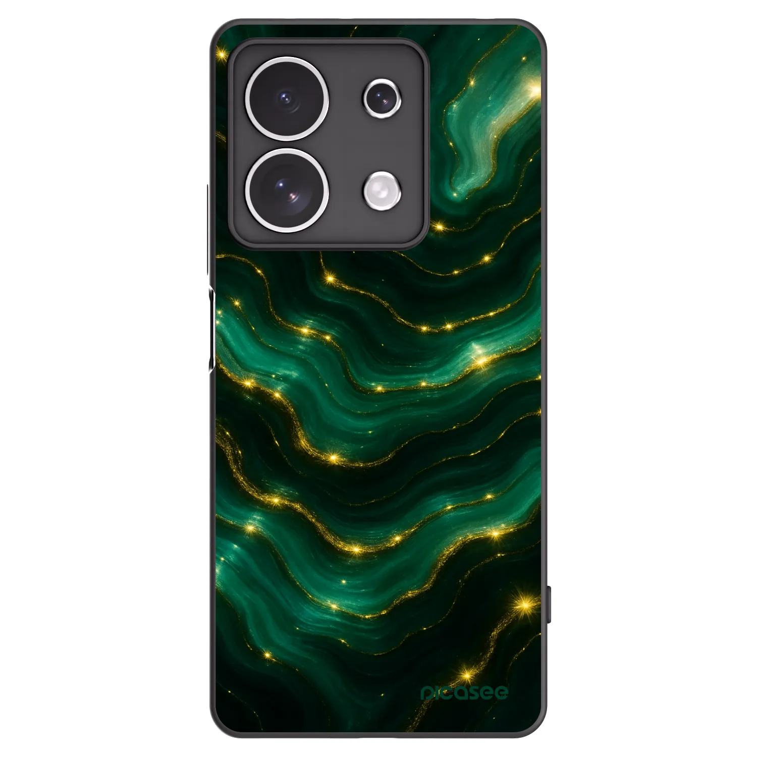 Picasee silikonowe czarne etui na Xiaomi Redmi Note 13 4G - Emerald