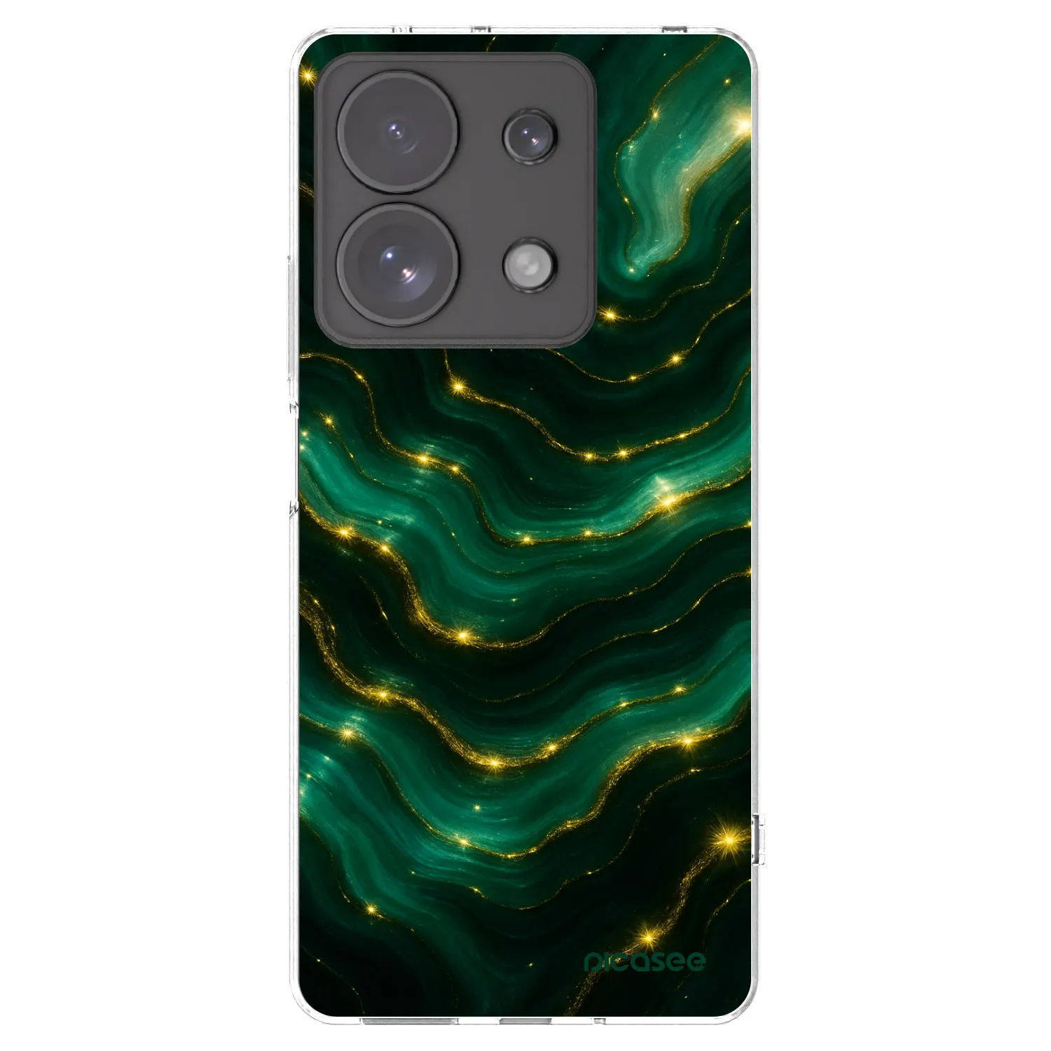 Picasee silikonowe przeźroczyste etui na Xiaomi Redmi Note 13 Pro 4G - Emerald