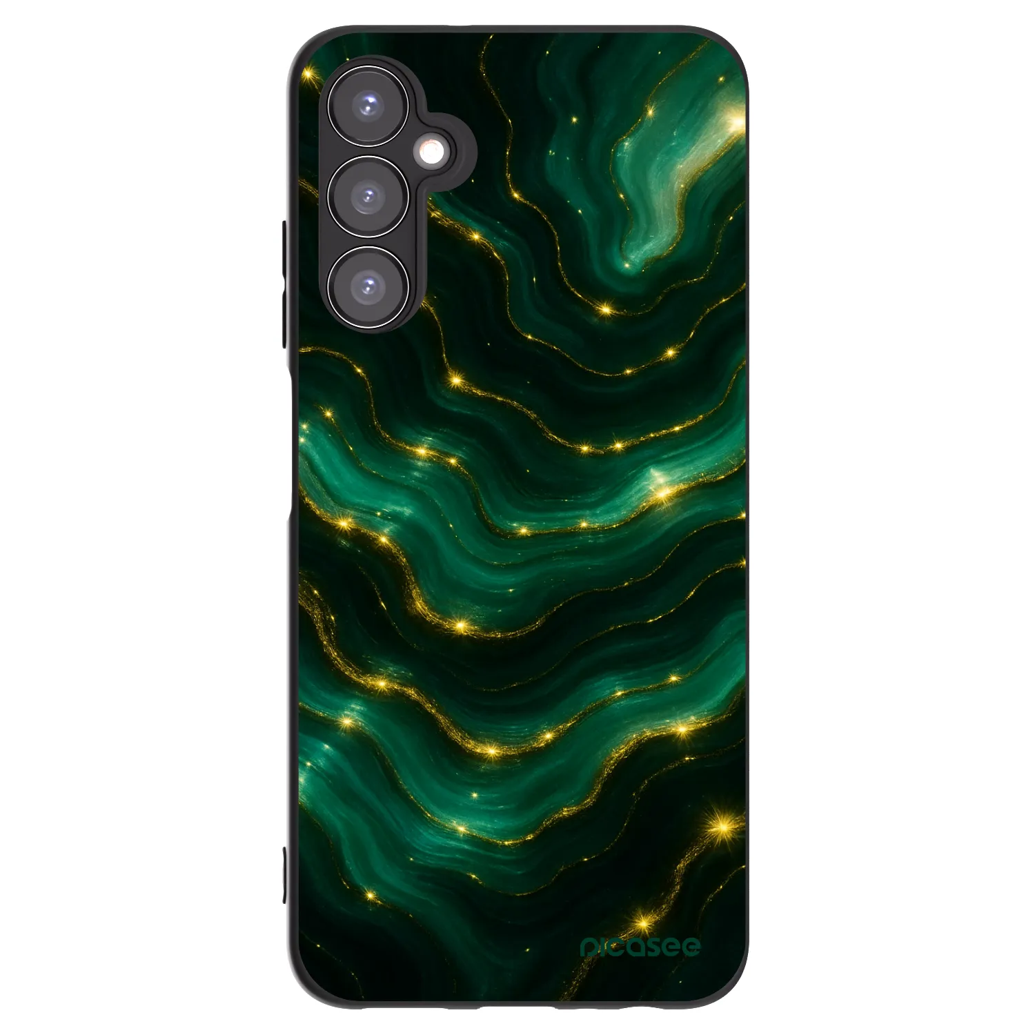 Picasee silikonowe czarne etui na Samsung Galaxy A05s A057G - Emerald
