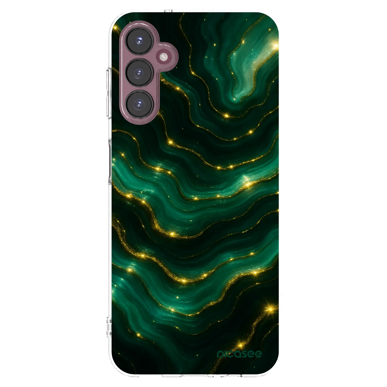 Picasee silikonowe przeźroczyste etui na Samsung Galaxy A05s A057G - Emerald
