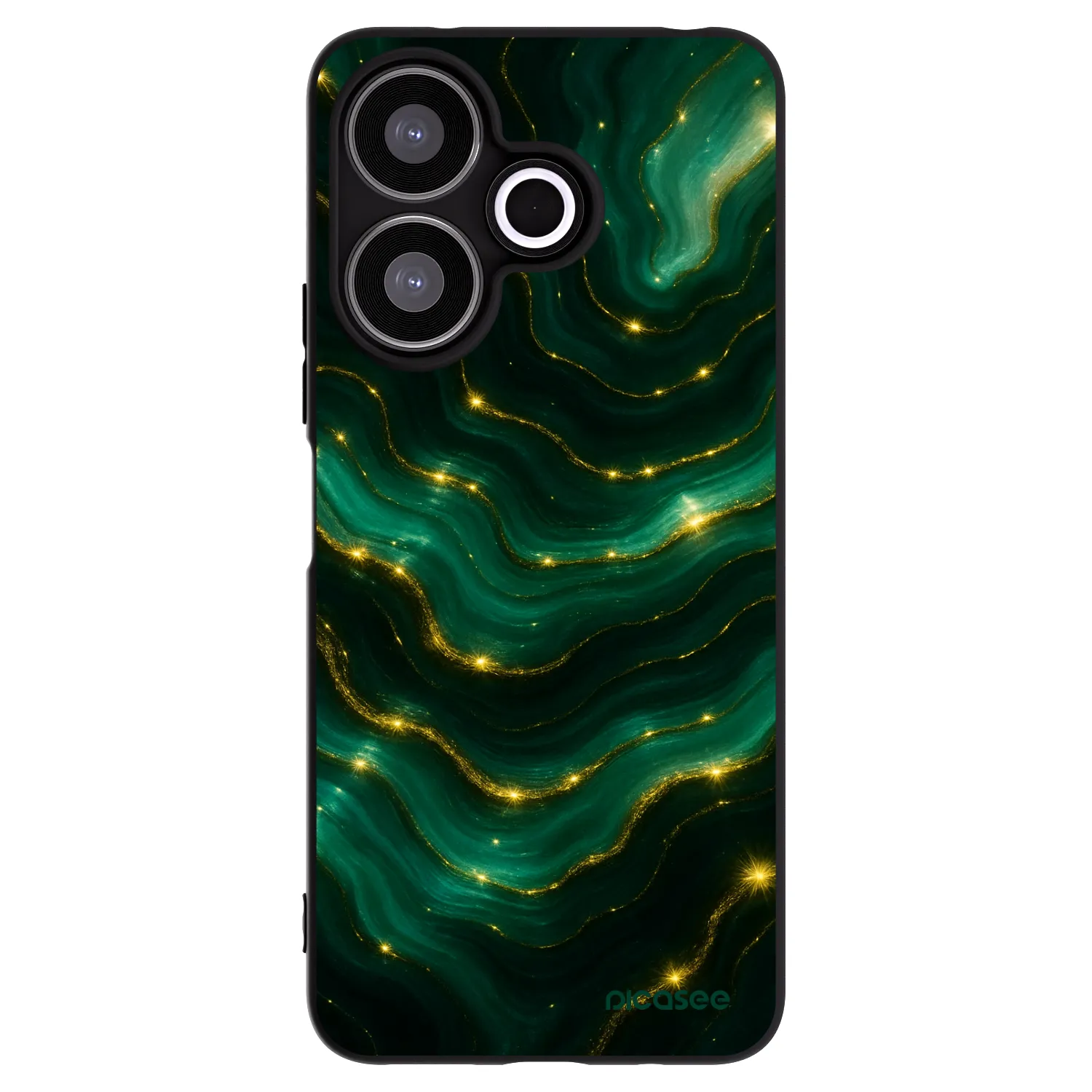 Picasee silikonowe czarne etui na Xiaomi Redmi 13 4G - Emerald
