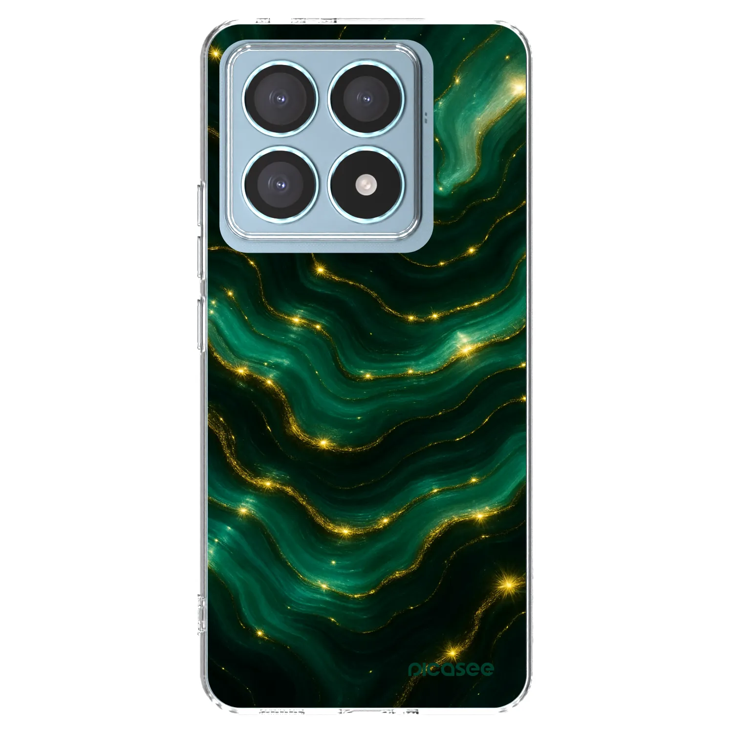 Picasee silikonowe przeźroczyste etui na Xiaomi 14T Pro - Emerald