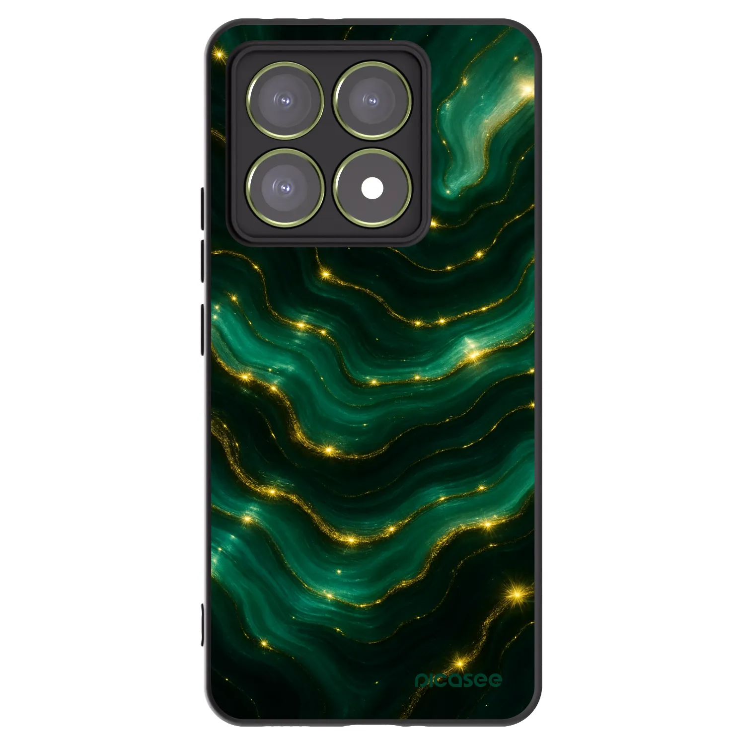 Picasee silikonowe czarne etui na Xiaomi 14T - Emerald