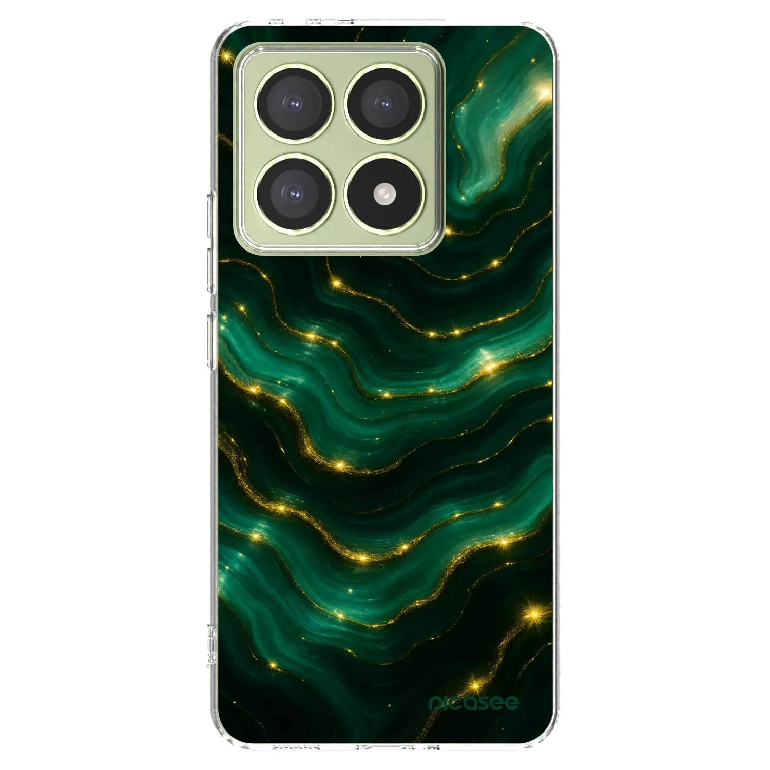 Picasee silikonowe przeźroczyste etui na Xiaomi 14T - Emerald