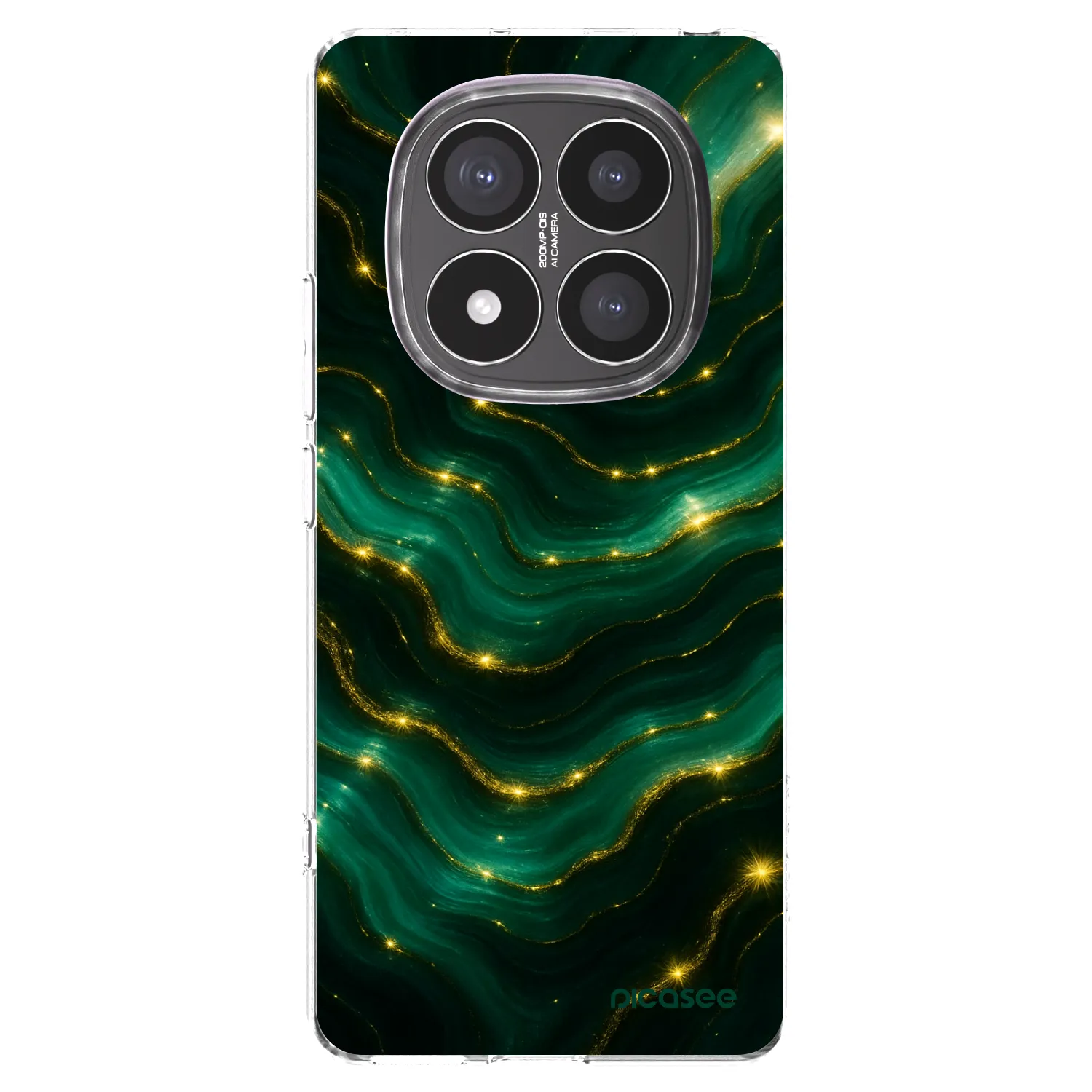 Picasee silikonowe przeźroczyste etui na Xiaomi Redmi Note 14 Pro+ 5G - Emerald
