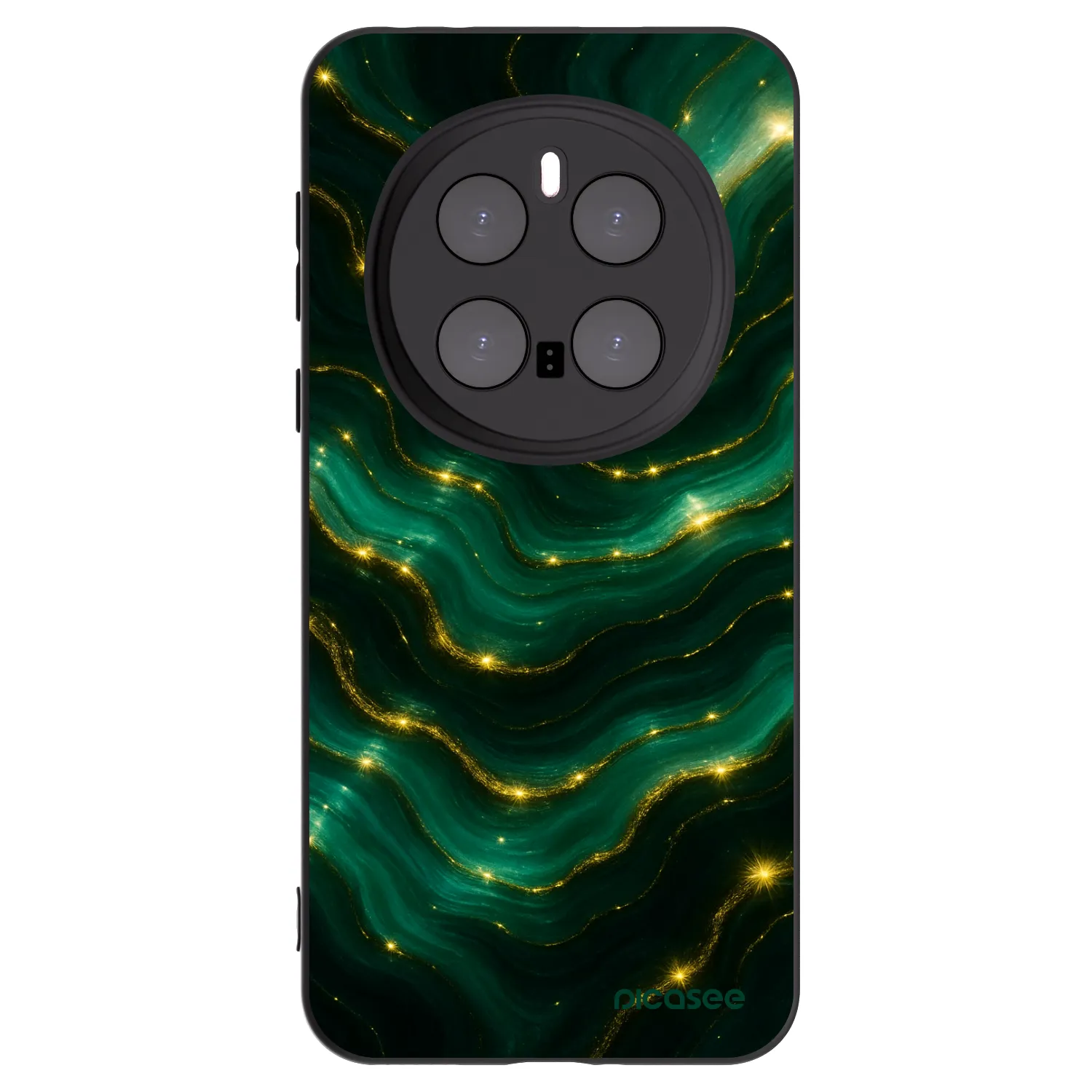 Picasee silikonowe czarne etui na Honor Magic7 Pro 5G - Emerald