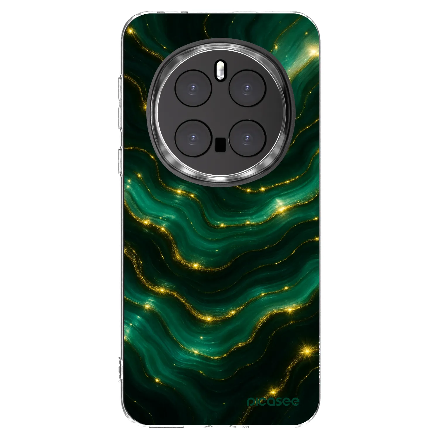 Picasee silikonowe przeźroczyste etui na Honor Magic7 Pro 5G - Emerald