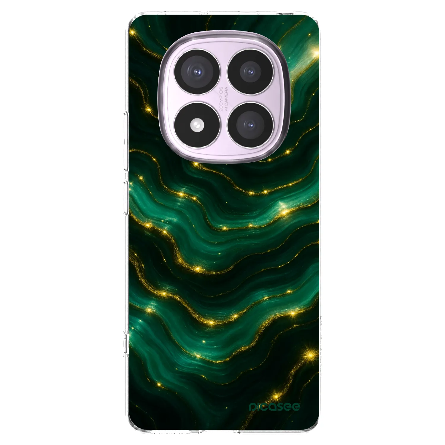 Picasee silikonowe przeźroczyste etui na Xiaomi Redmi Note 14 Pro 4G - Emerald