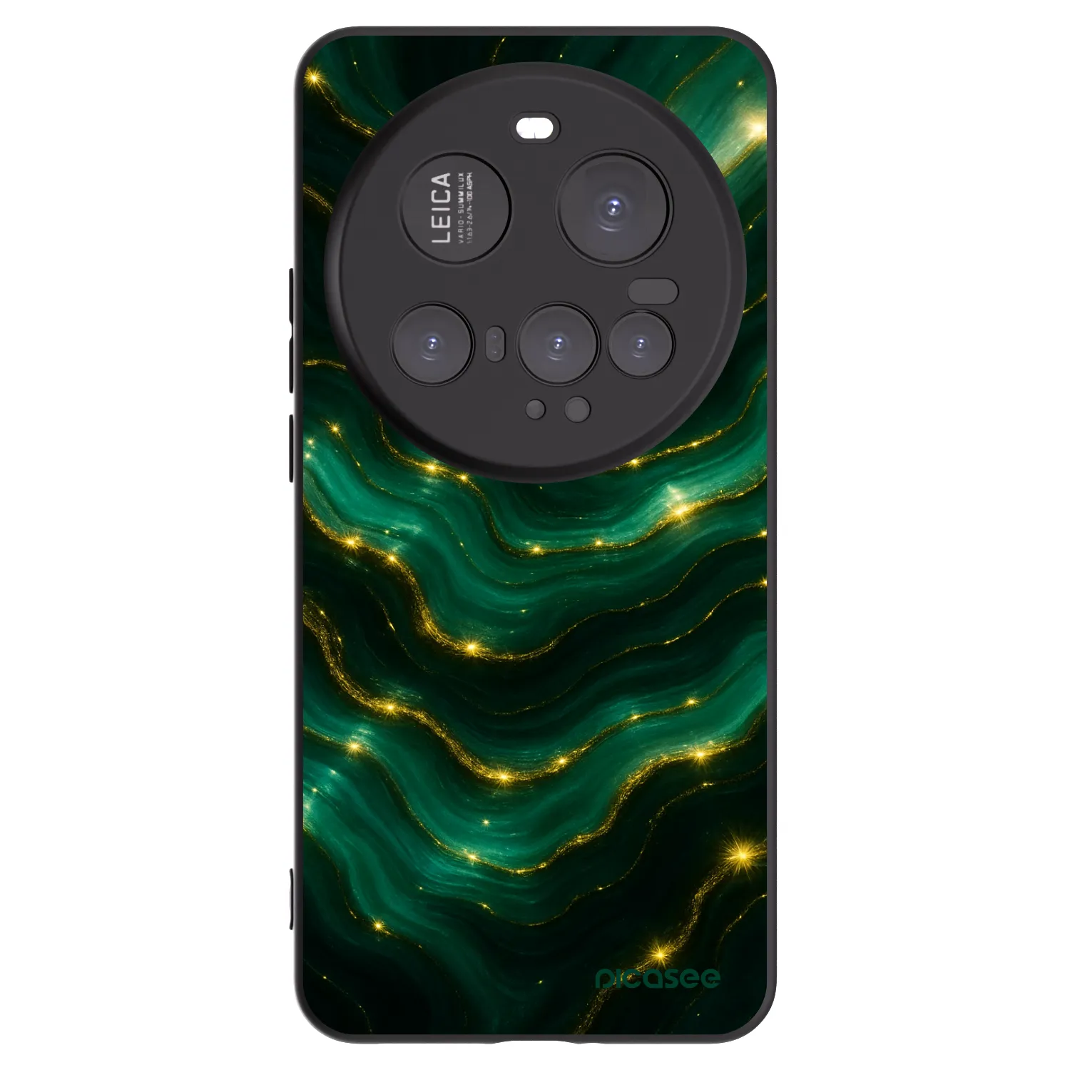 Picasee silikonowe czarne etui na Xiaomi 15 Ultra - Emerald