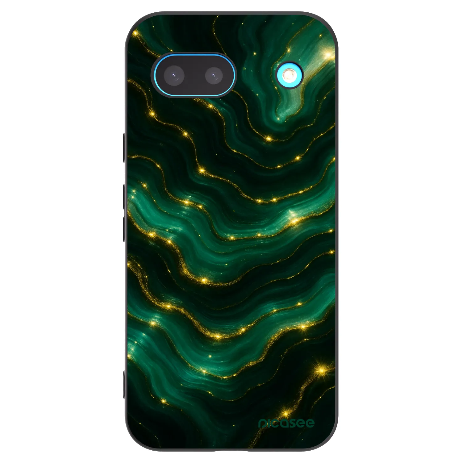 Picasee silikonowe czarne etui na Google Pixel 8a - Emerald