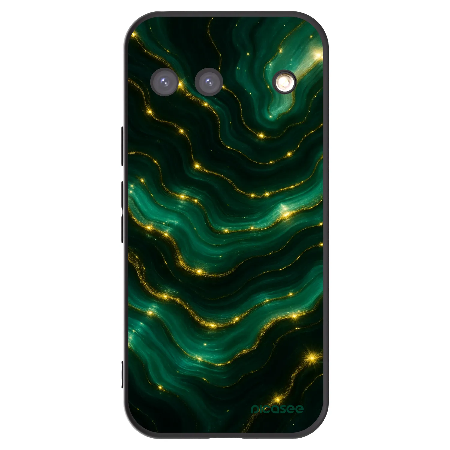 Picasee silikonowe czarne etui na Google Pixel 9 - Emerald