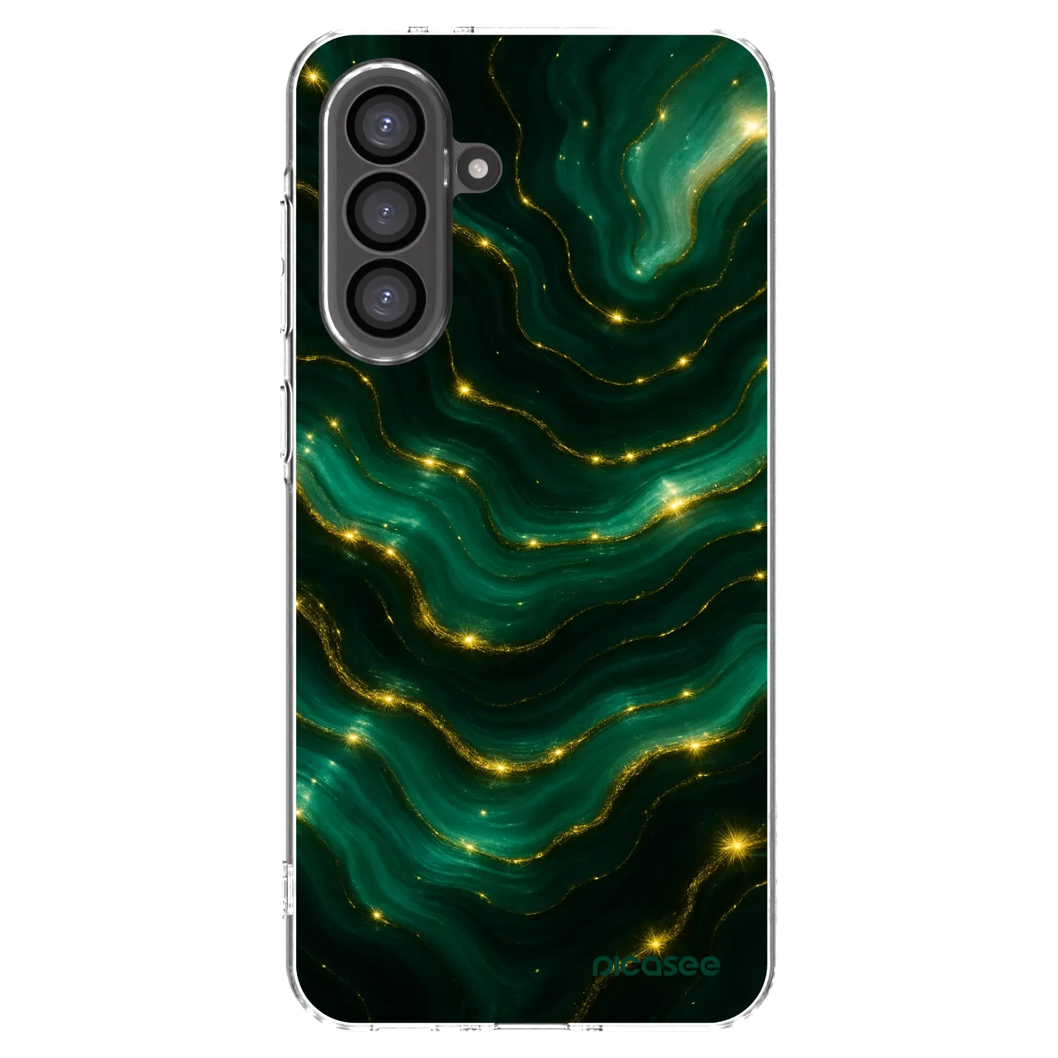 Picasee silikonowe przeźroczyste etui na Samsung Galaxy A56 5G A566B - Emerald