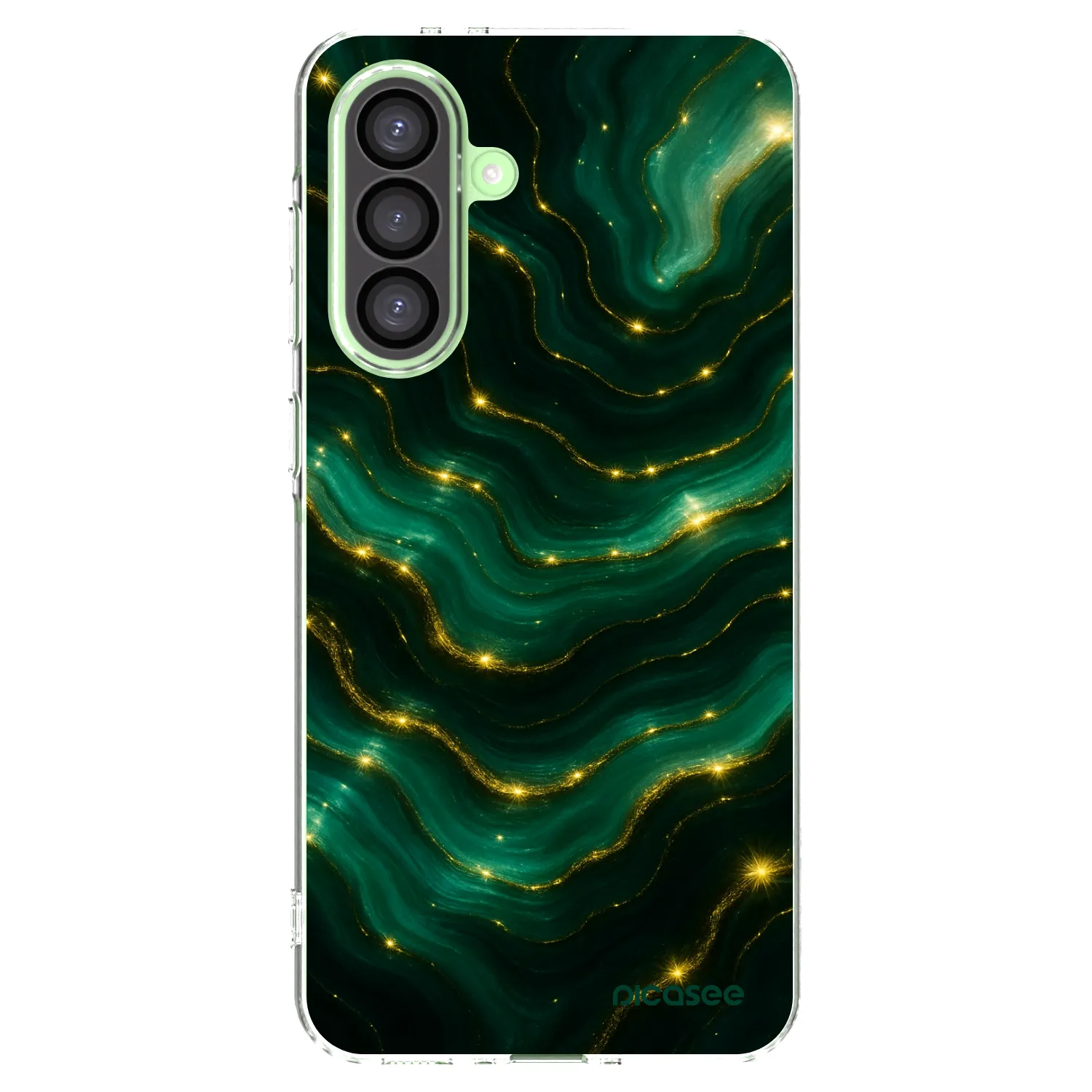 Picasee silikonowe przeźroczyste etui na Samsung Galaxy A26 5G A266B - Emerald