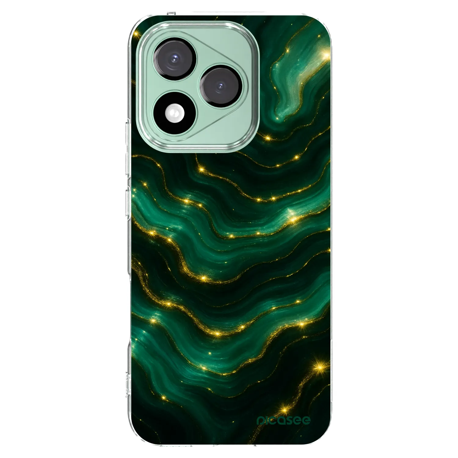 Picasee silikonowe przeźroczyste etui na Honor 400 Lite 5G - Emerald